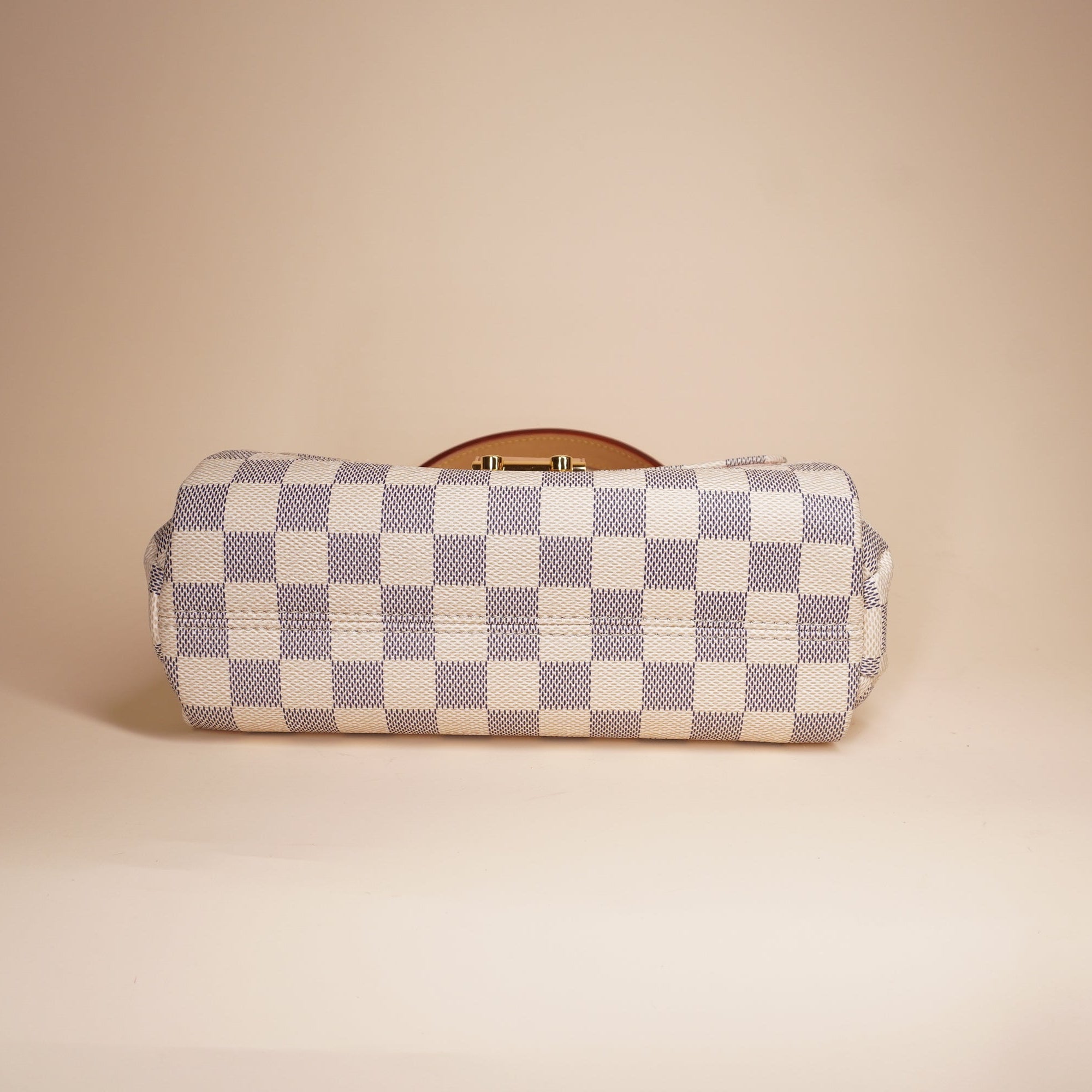 LV Croisette Damier Azur Canvas Top Handle Shoulder Bag 