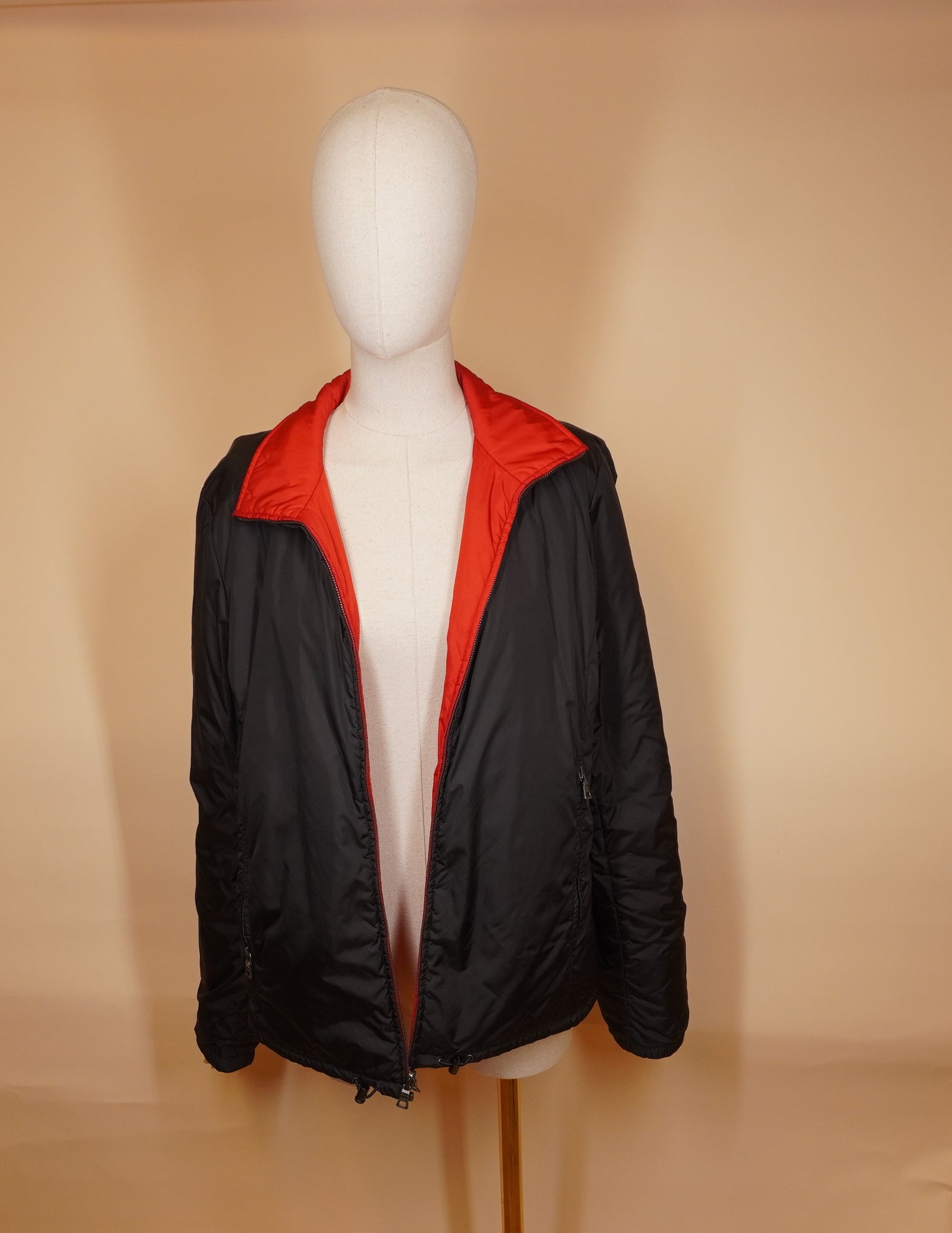 PRE-OWNED  PRADA Sport Stand-Collar Nylon Jacket SIZE large