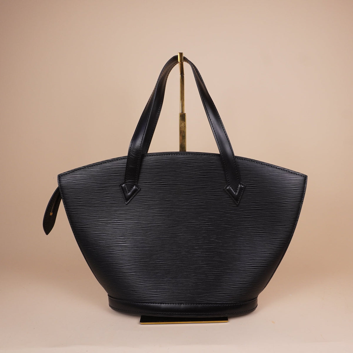 PRE-OWNED LV Epi Saint Jacques PM Black Shoulder Bag