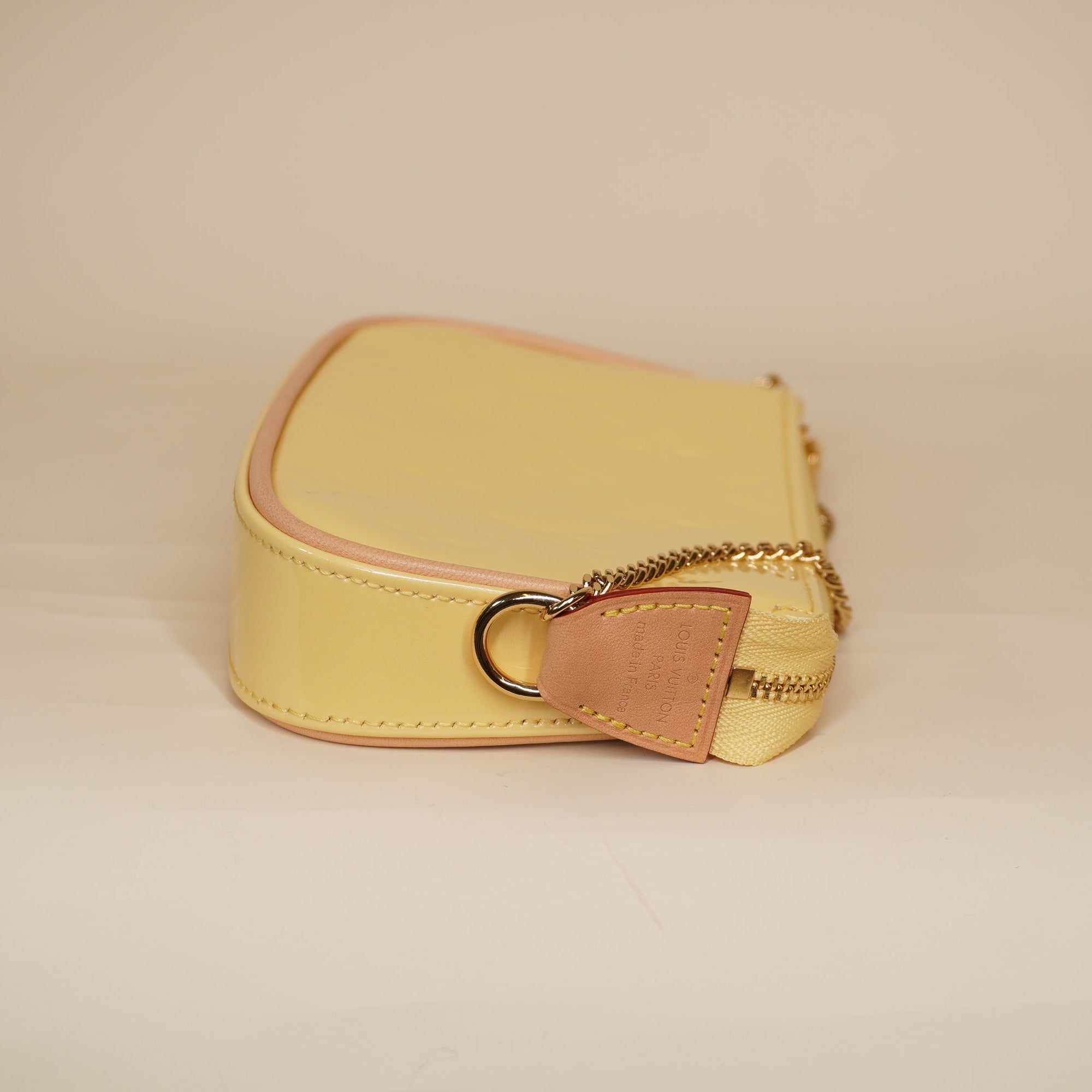 PRE-OWNED Valentine's Day Monogram Vernis Mini Pochette Shoulder Bag