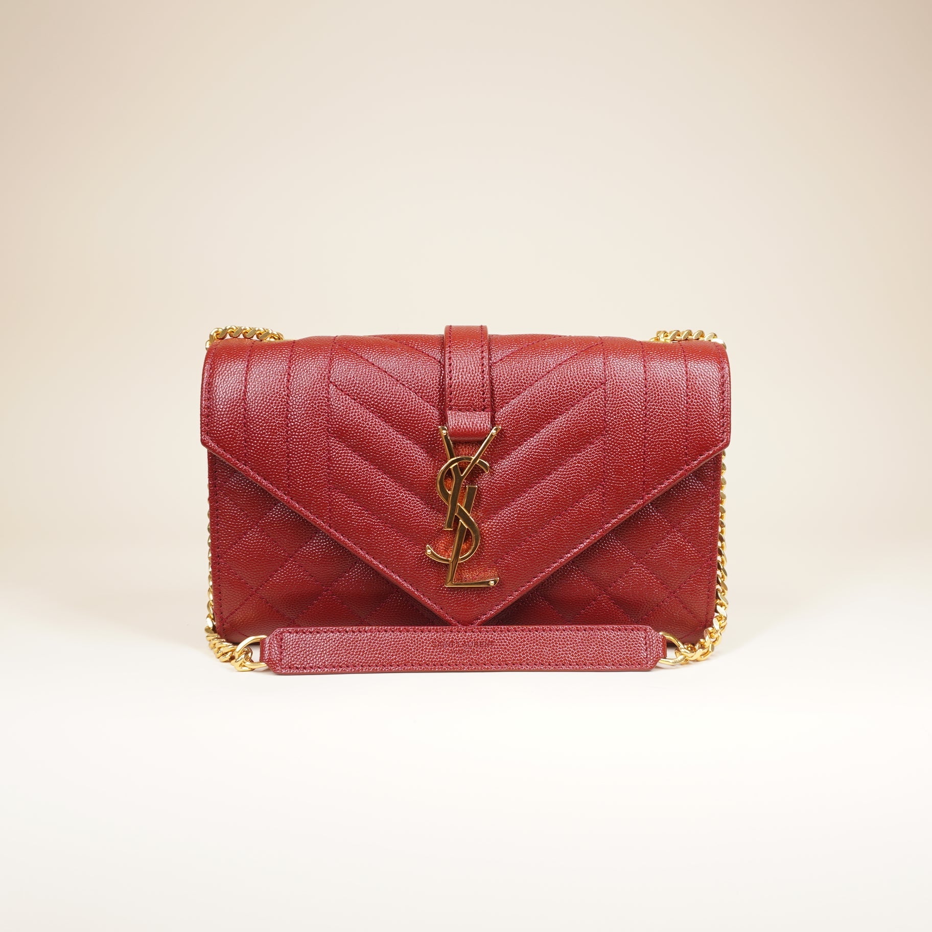 PRE-OWNED Small Grain De Poudre Triquilt Envelope Shoulder Bag