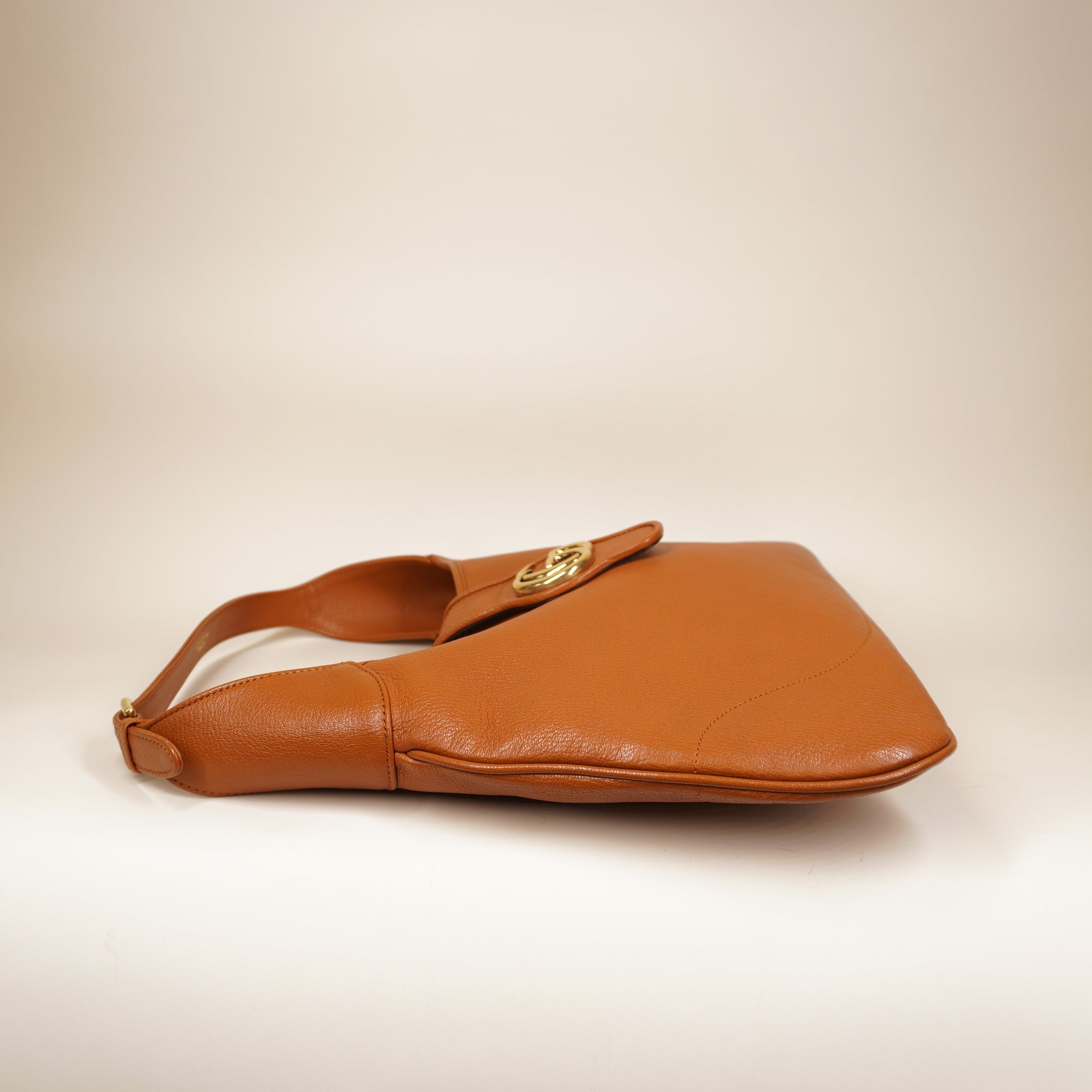 PRE-OWNED GG Camel Aphrodite Medium Shoulder Bag