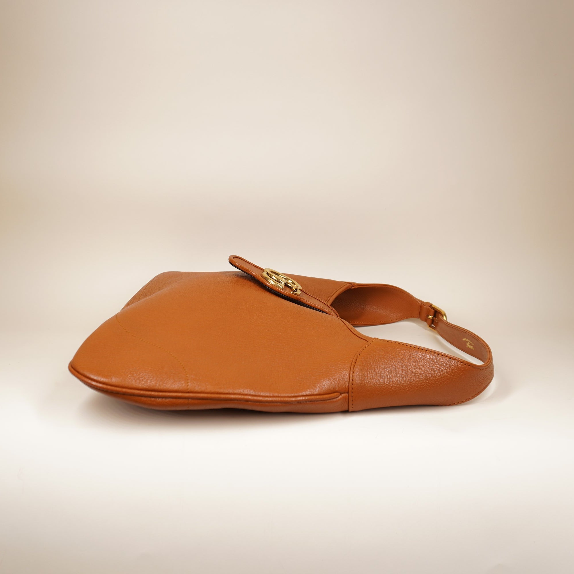 PRE-OWNED GG Camel Aphrodite Medium Shoulder Bag