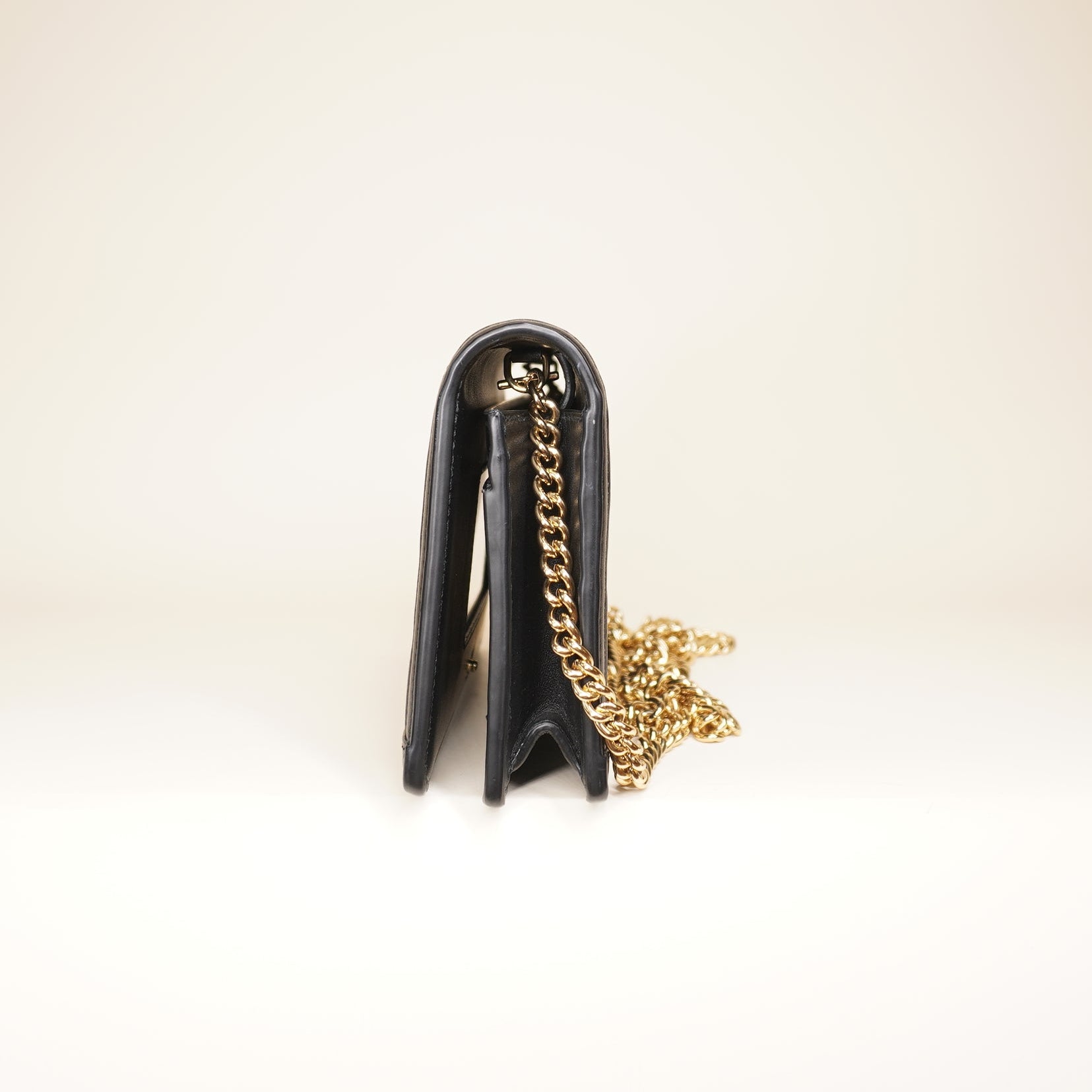 PRE-OWNED Black GG Matelassé Crossbody Bag