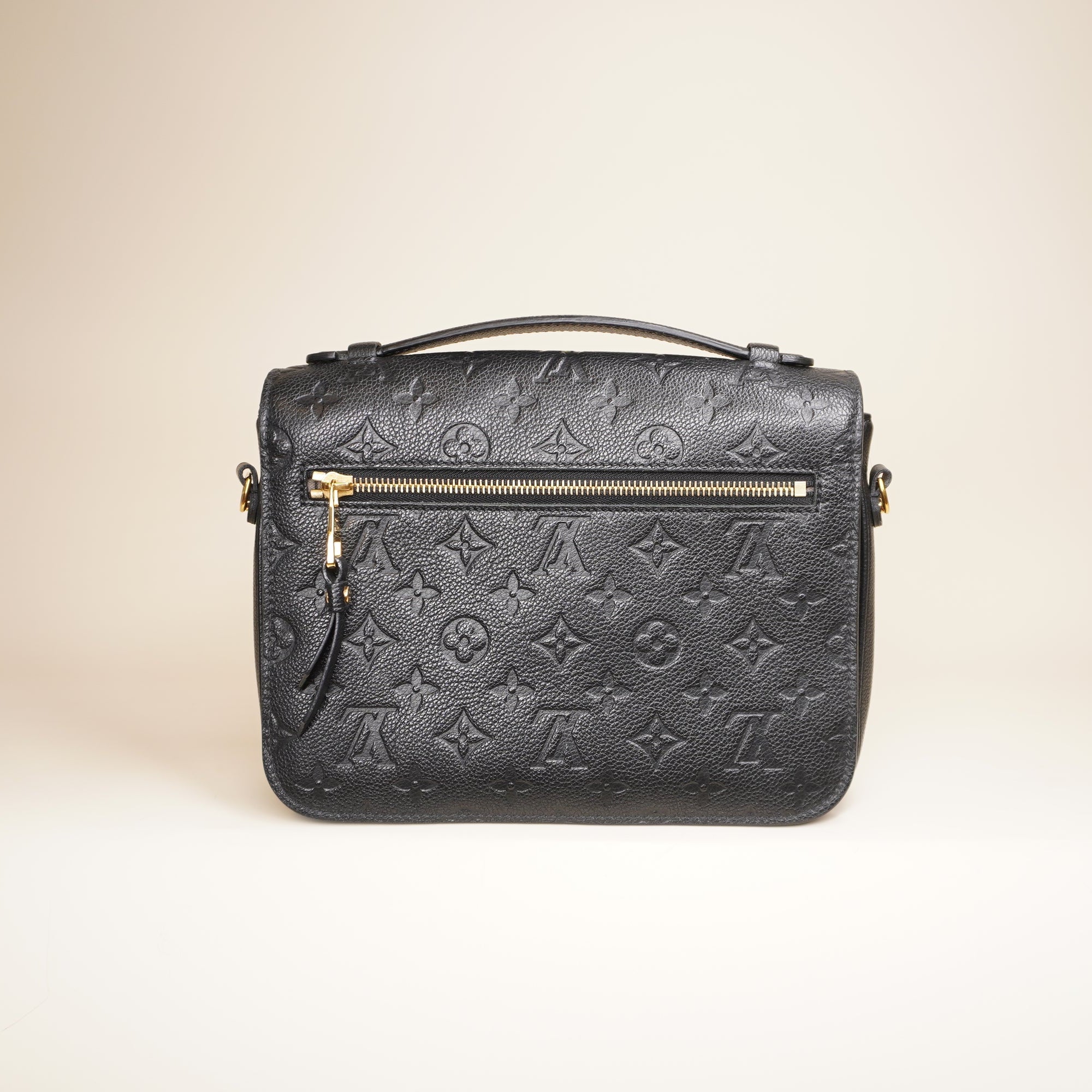 PRE-OWNED LV Pochette Métis Monogram Empreinte Black Shoulder Bag