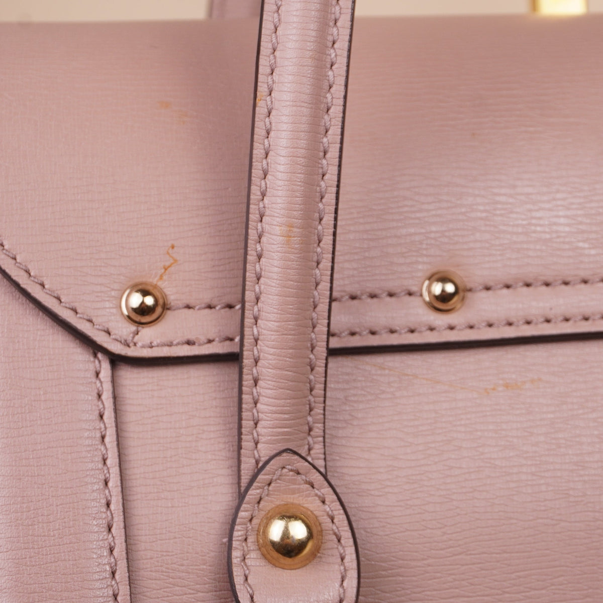 PRE-OWNED GG Medium New Bullet Bamboo Shoulder Bag Old Rose