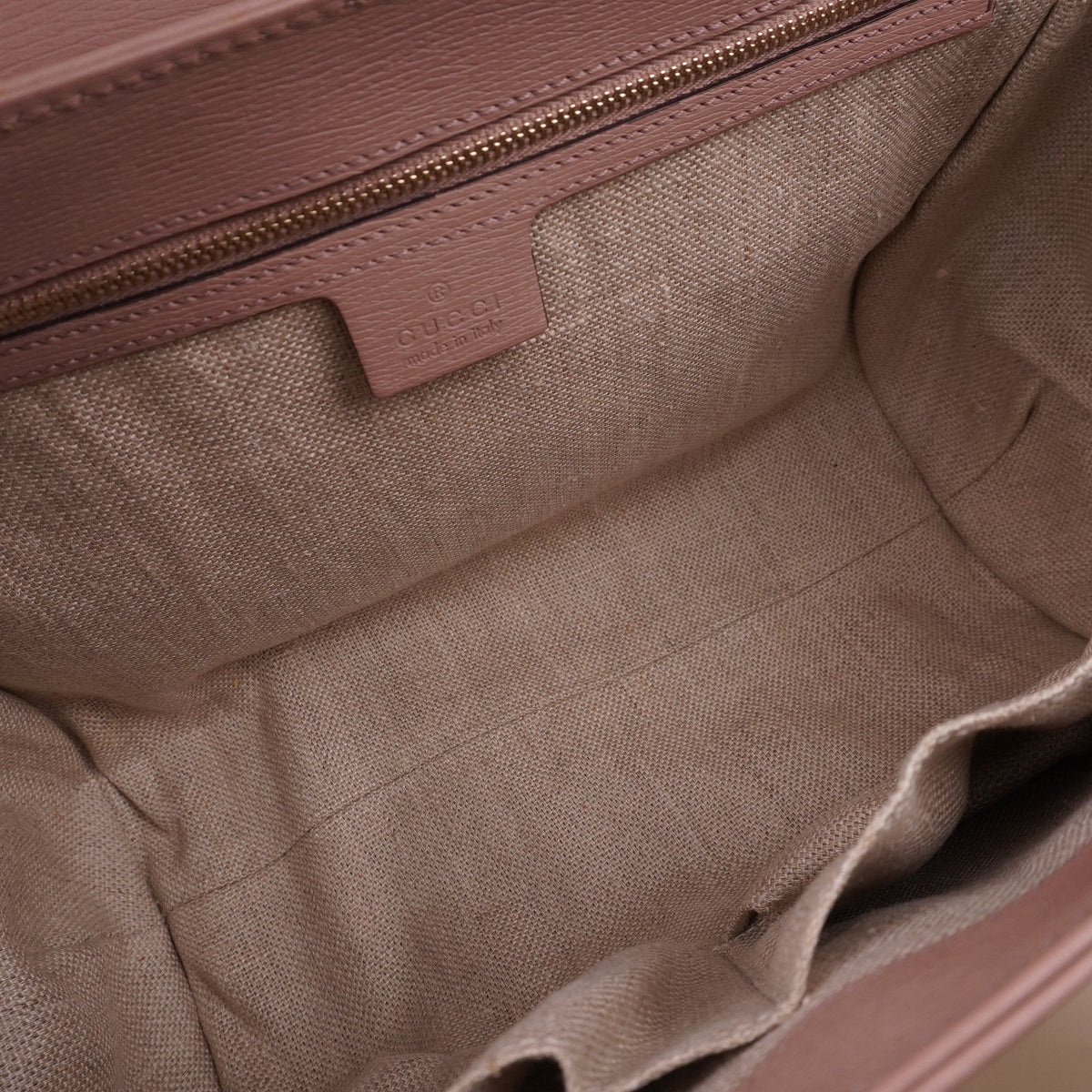 PRE-OWNED GG Medium New Bullet Bamboo Shoulder Bag Old Rose