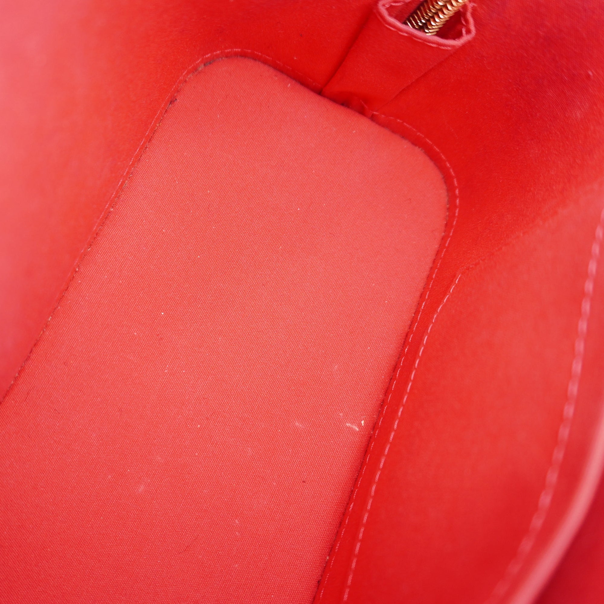 PRE-OWNED LV Vernis Alma BB Red Shoulder Bag