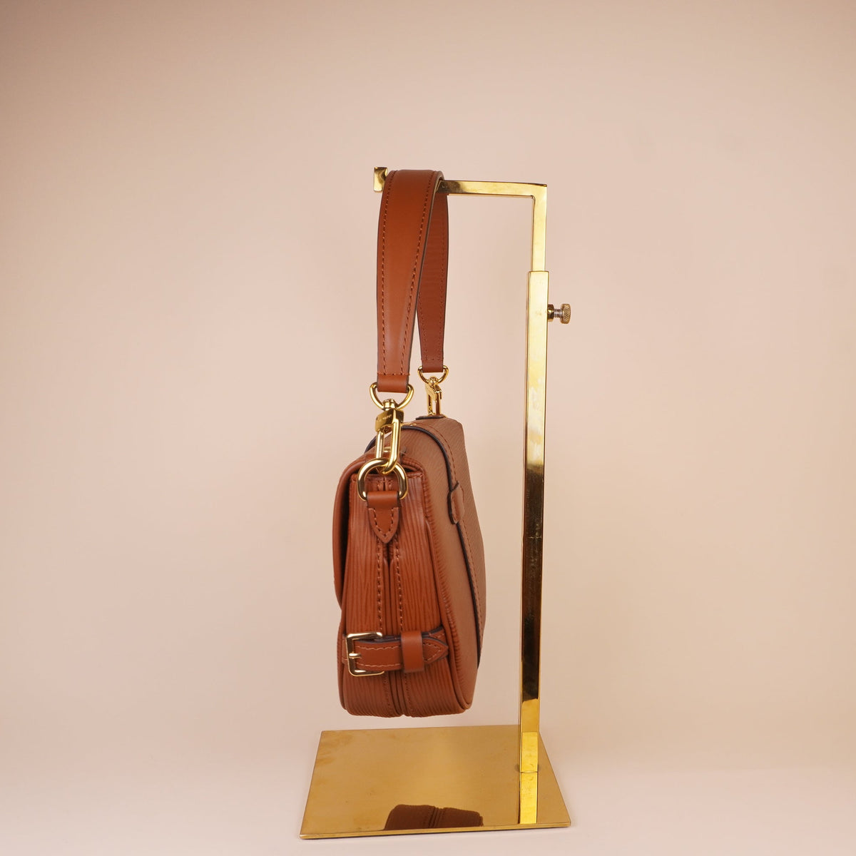 PRE-OWNED LV Saumur BB Epi Leather Cognac Shoulder Bag
