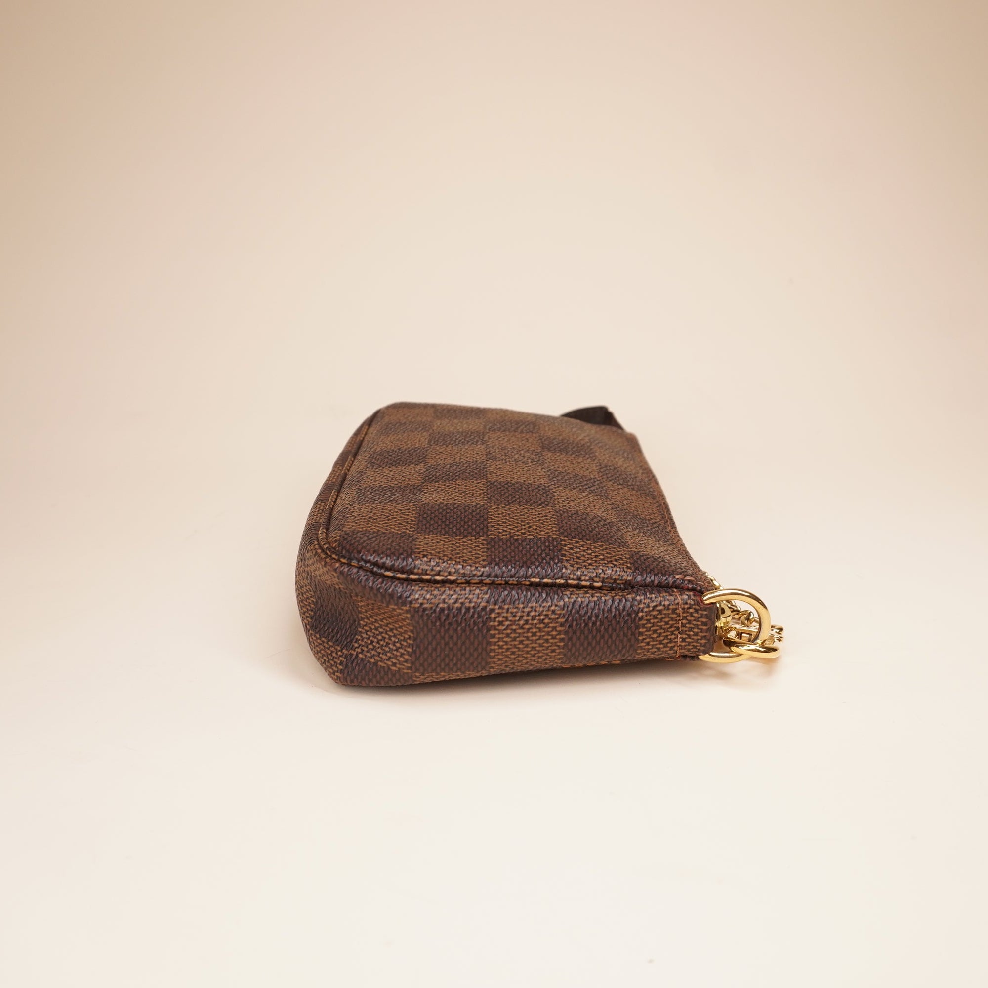 PRE-OWNED LV Damier Ebene Mini Pochette Accessories