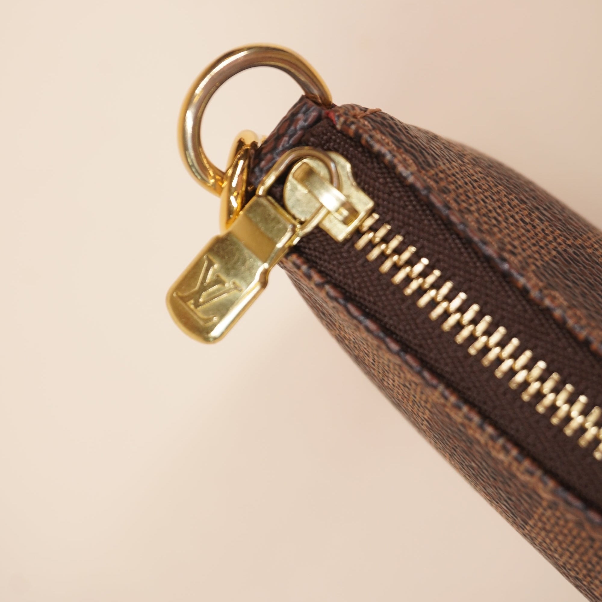 PRE-OWNED LV Damier Ebene Mini Pochette Accessories