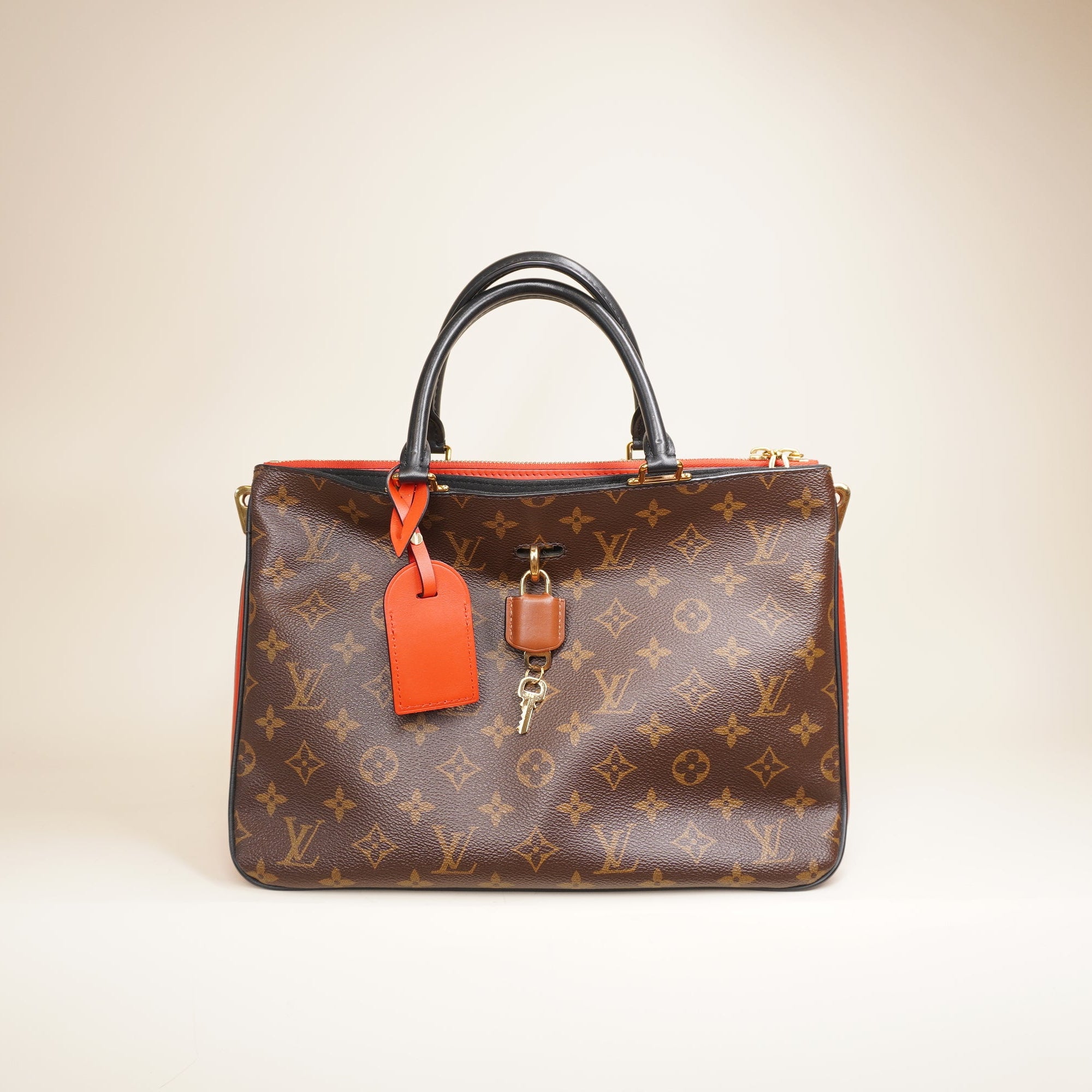 PRE-OWNED LV 2017 Monogram Millefeuille Satchel Shoulder Bag