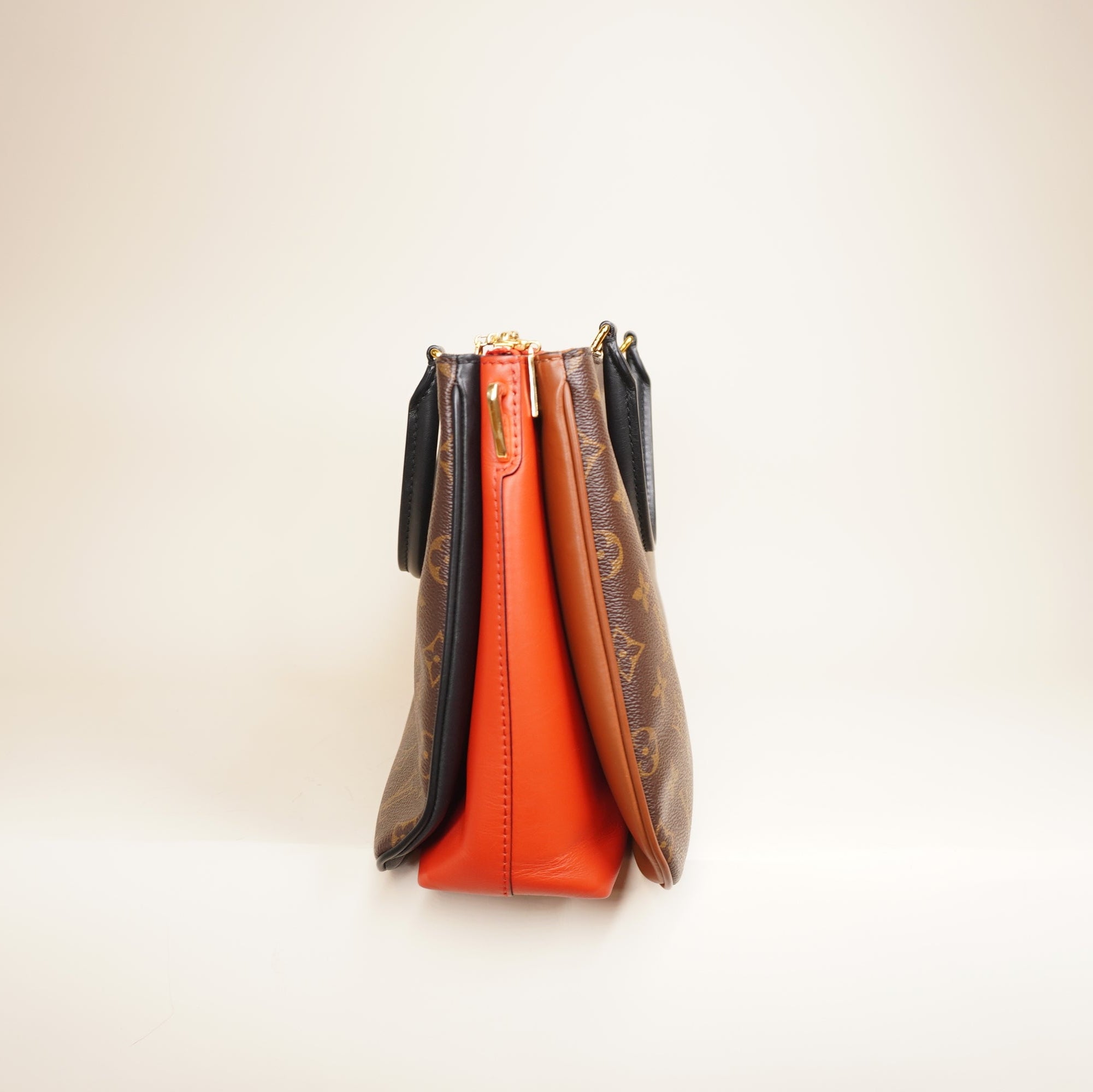 PRE-OWNED LV 2017 Monogram Millefeuille Satchel Shoulder Bag