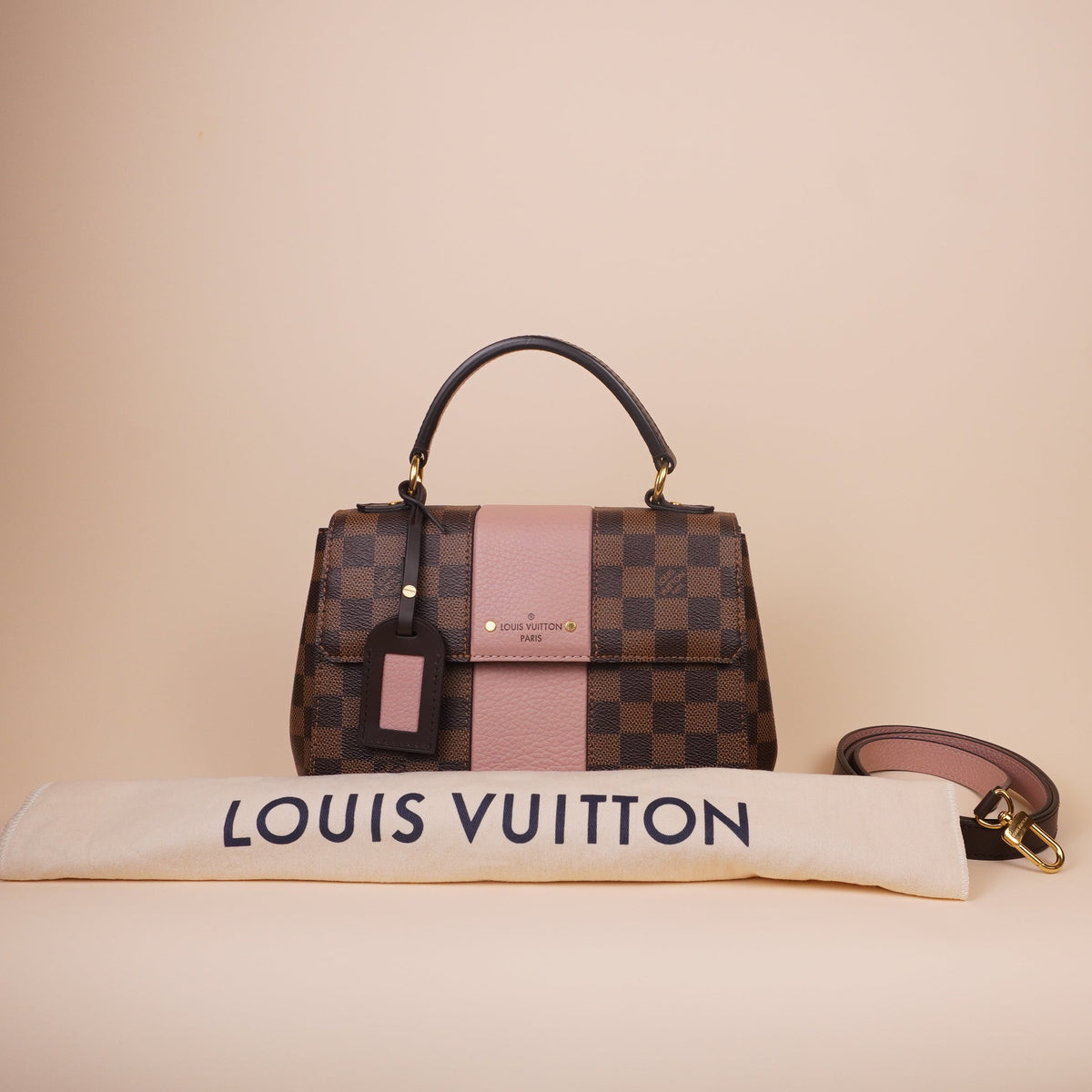 PRE-OWNED LV Magnolia Damier Canvas Bond Street Bag