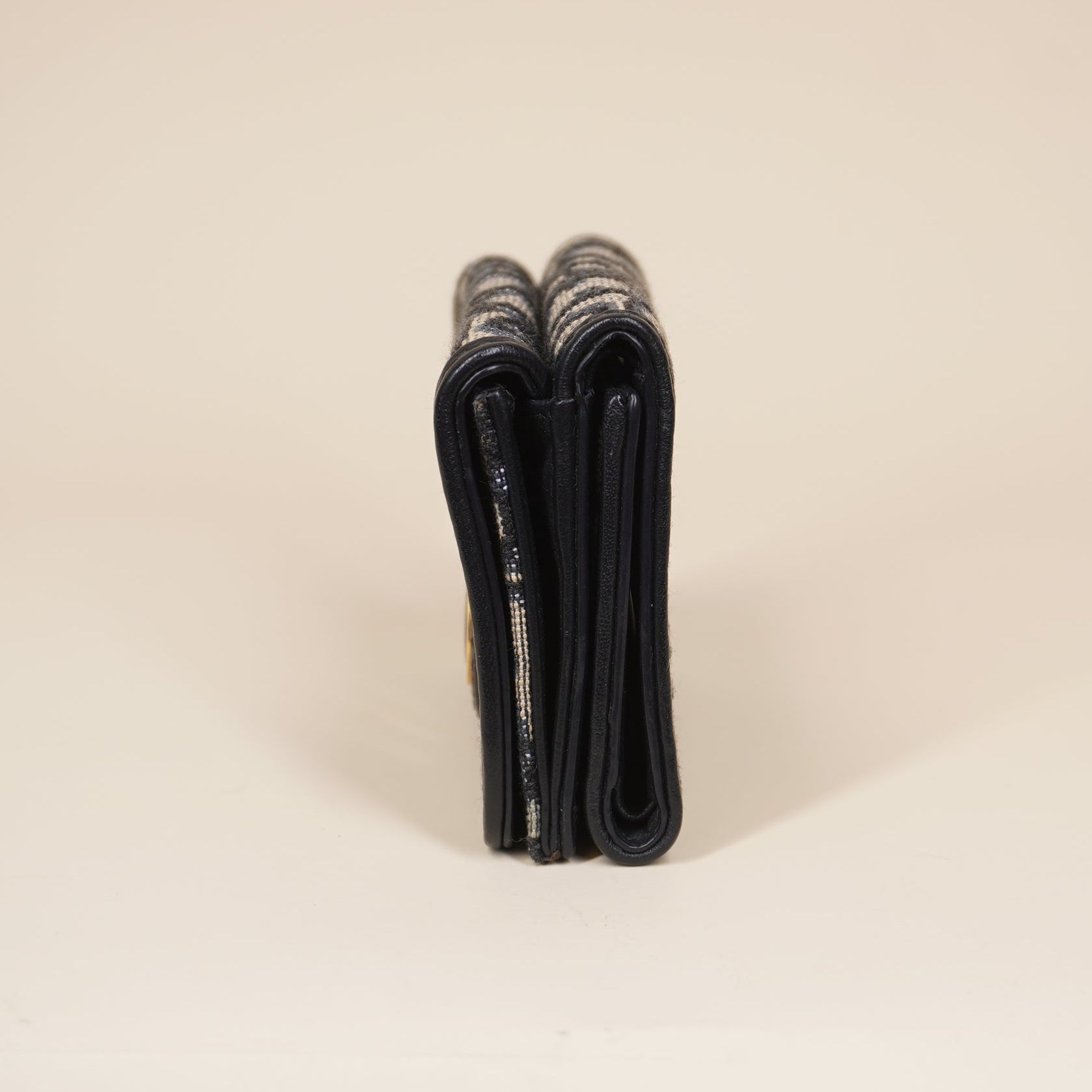 PRE-OWNED Oblique Compact Wallet Blue