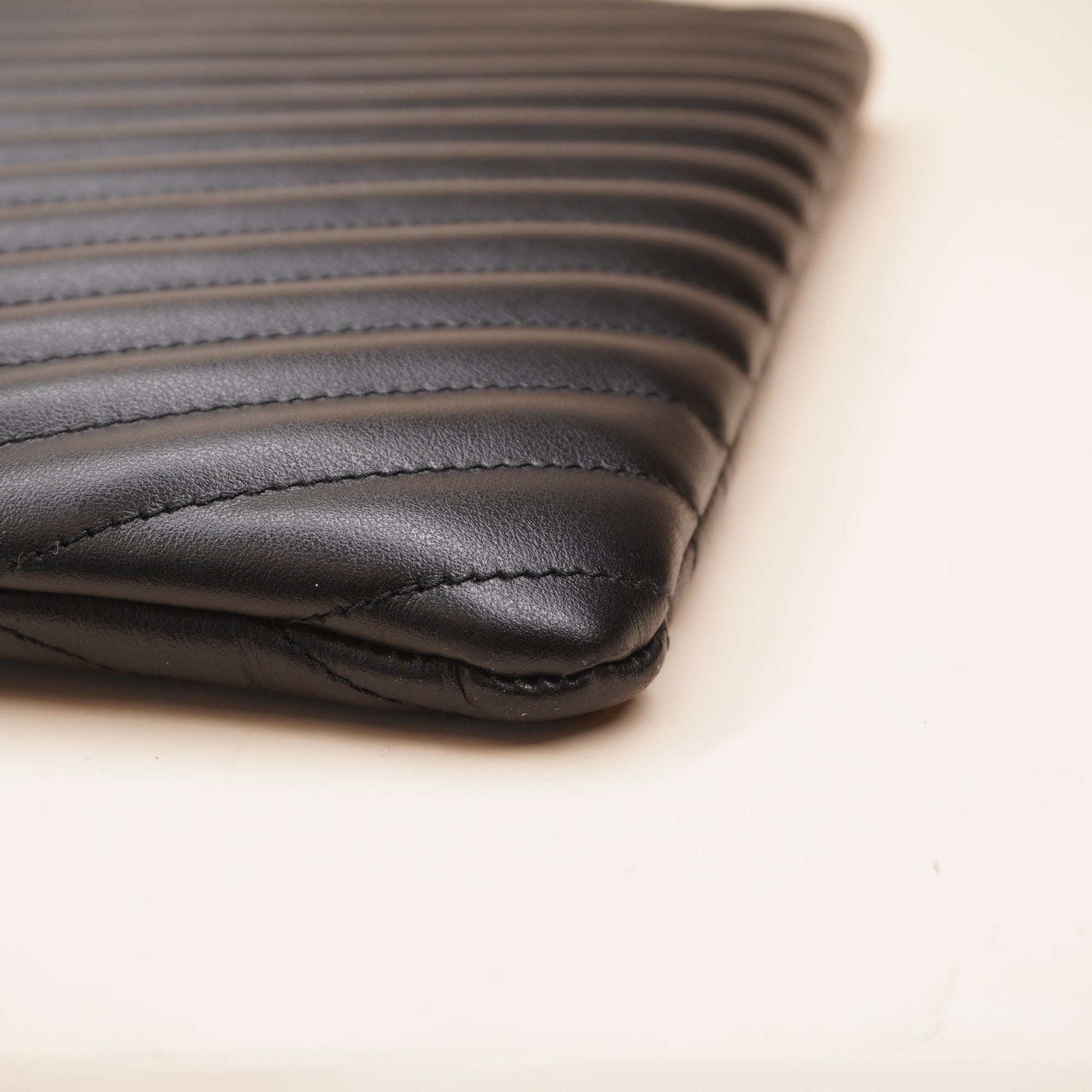 PRE-OWNED YSL Cassandre Matelassé Pouch In Leather