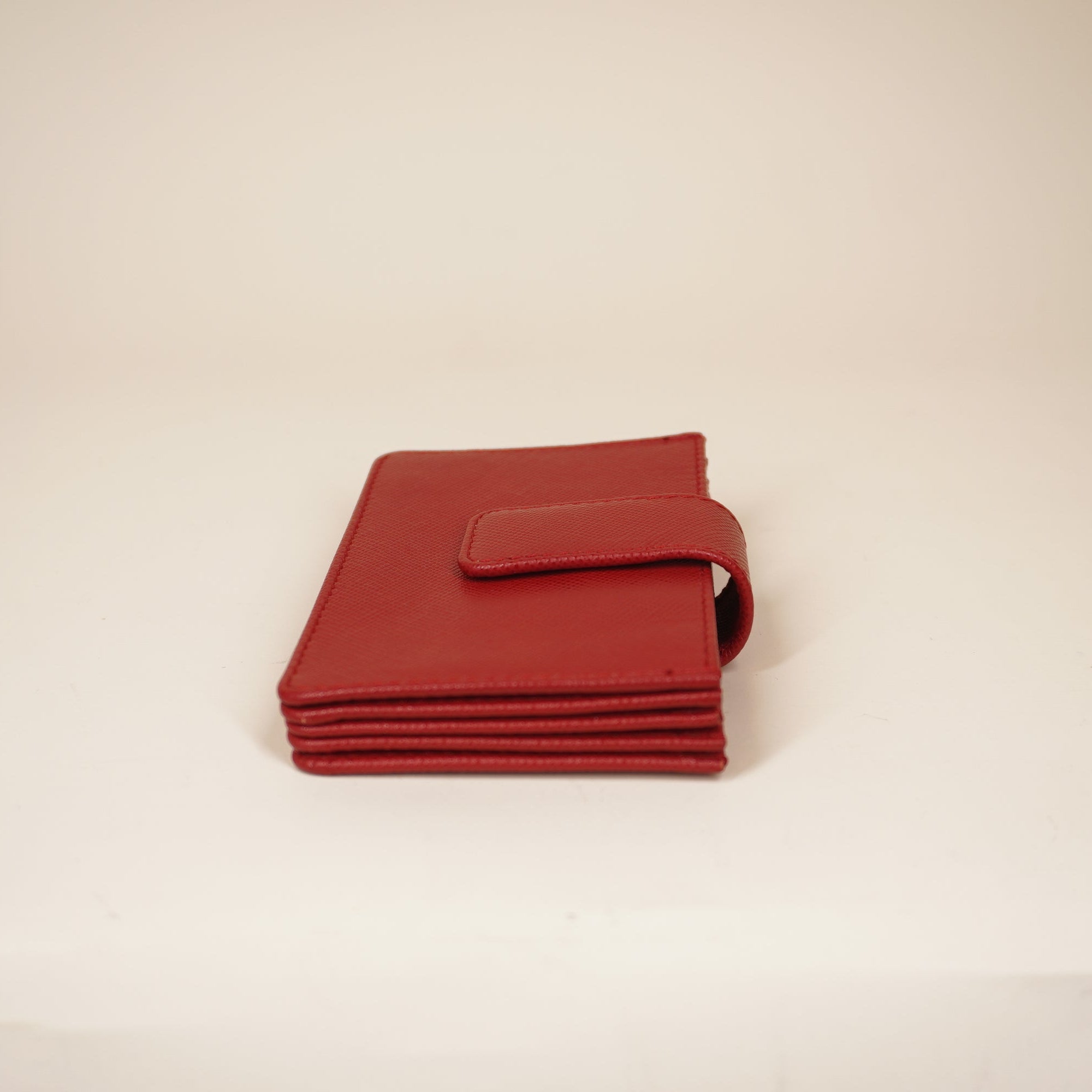 Saffiano Leather Pink Card Holder