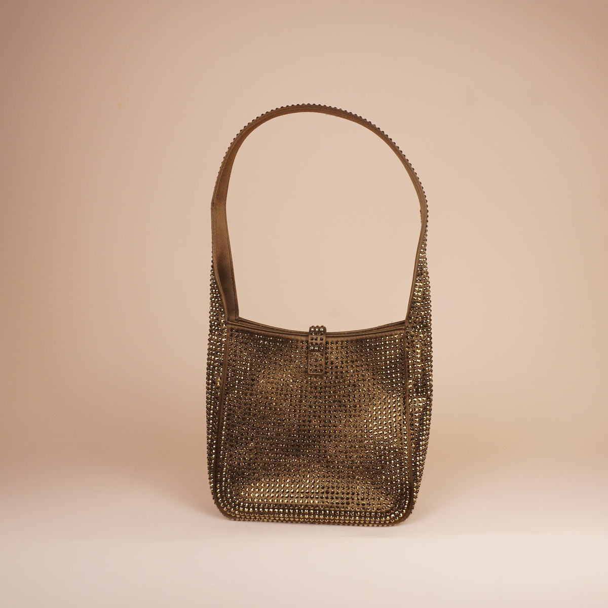 PRE-OWNED Satin Crystal Baby Le 5 A 7 Supple Hobo Astres