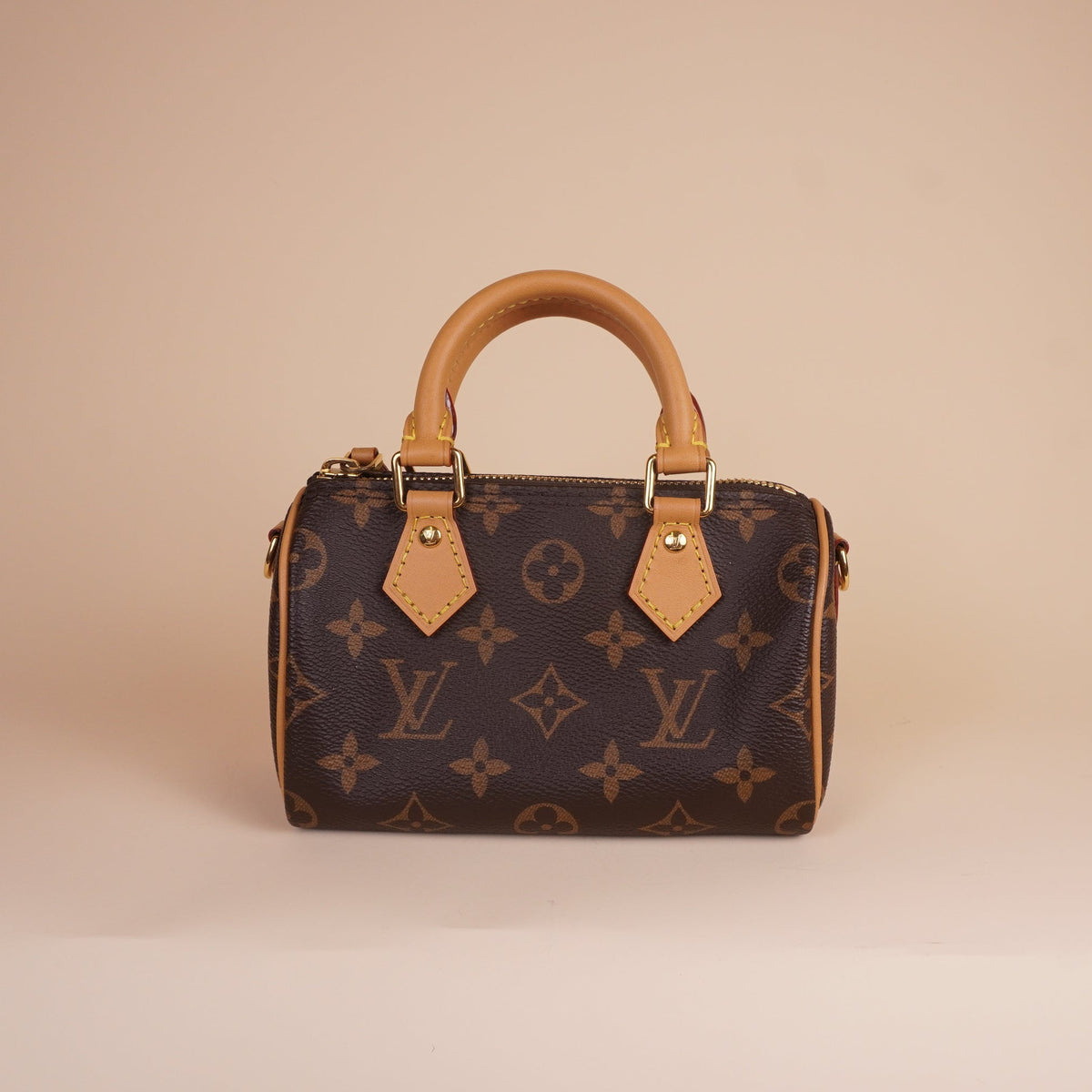 PRE-OWNED LV Monogram Canvas Nano Speedy Bandouliere