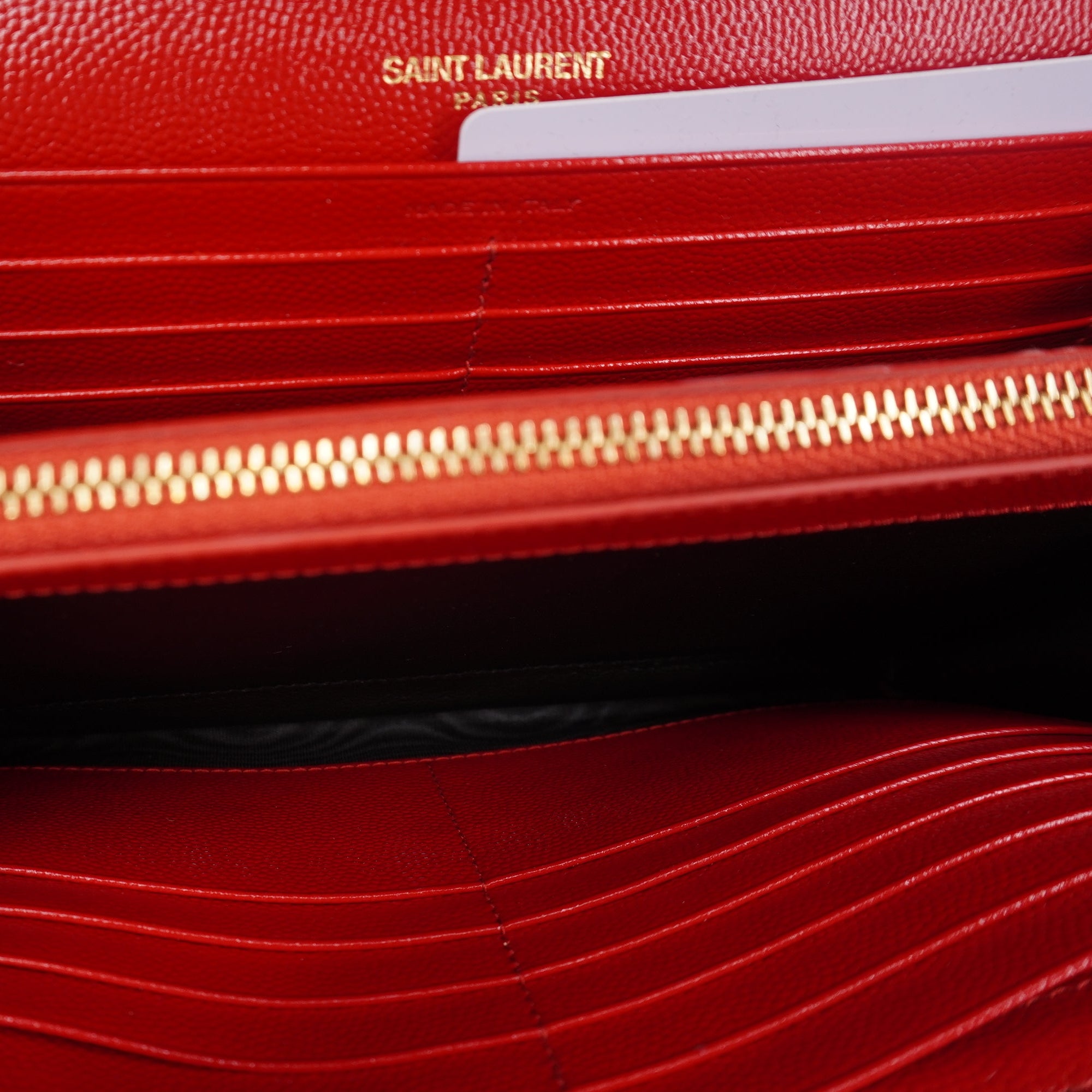 PRE-OWNED YSL Red Cassandre Envelope Crossbody Bag