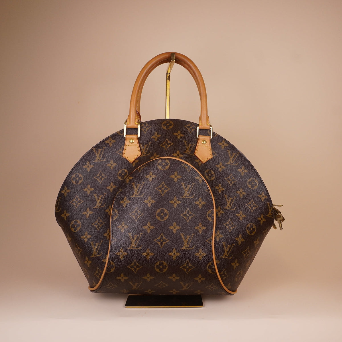 PRE-OWNED LV Ellipse Brown Monogram Canvas Tote Bag