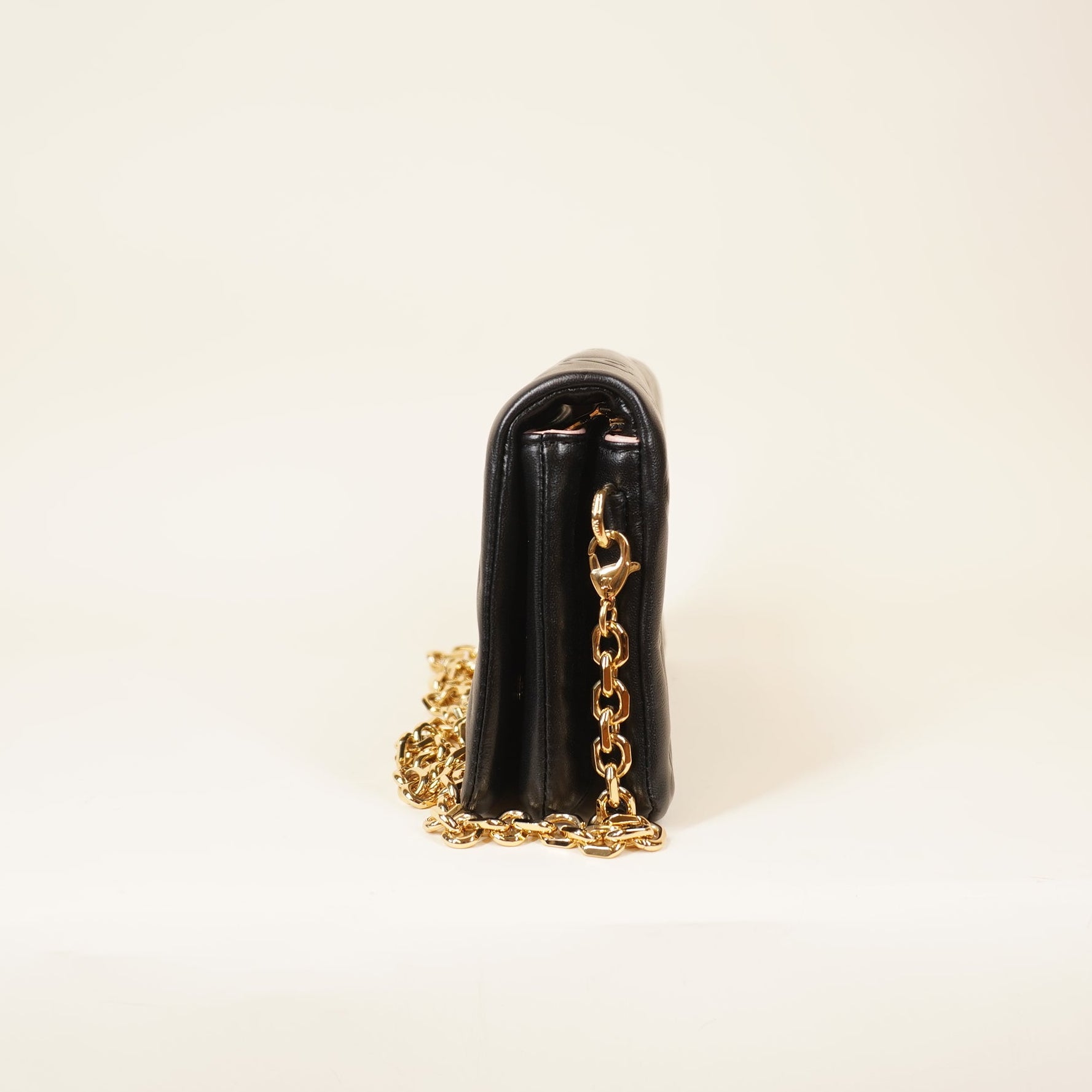 PRE-OWNED LV Monogram Embossed Pochette Coussin Shoulder Bag