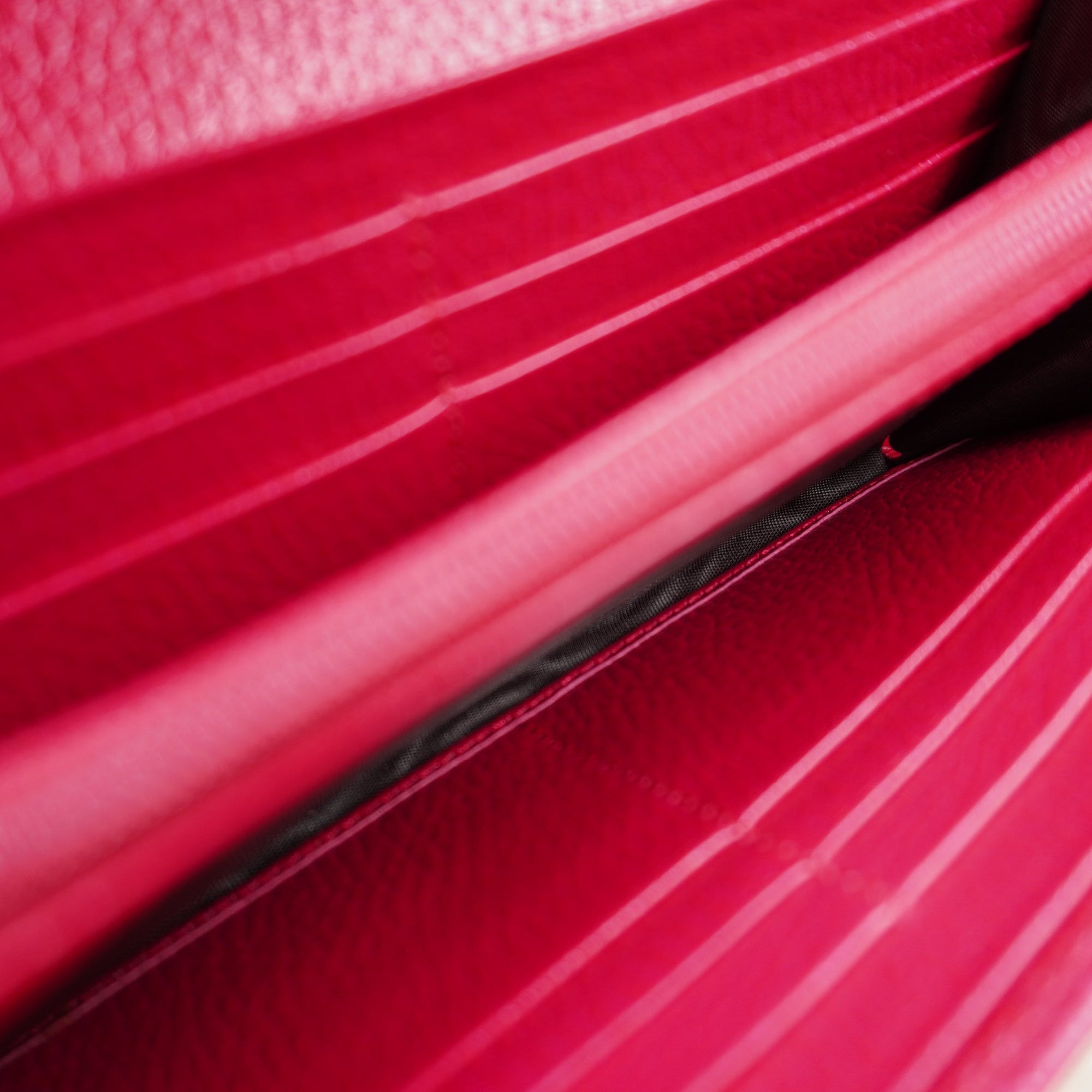 PRE-OWNED GG Pink Continental Wallet With Butterfly