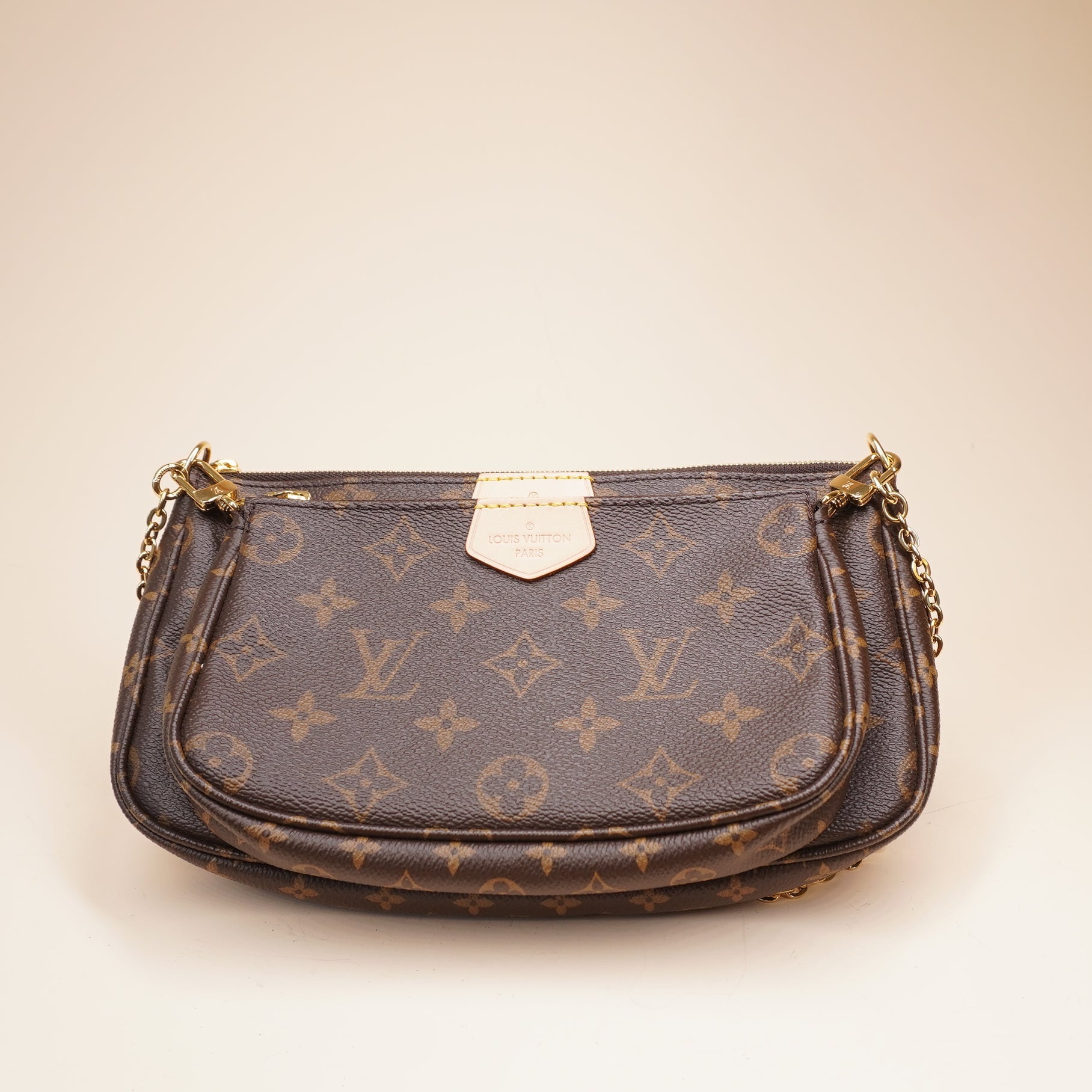 PRE-OWNED LV Monogram Canvas Multipochette Accessories Crossbody Bag