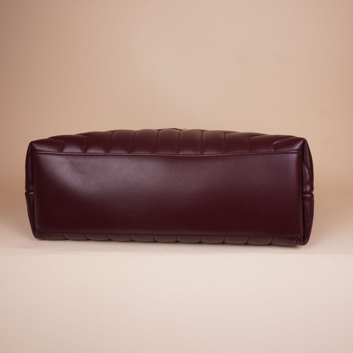 PRE-OWNED YSL Loulou Large Burgundy Shoulder Bag