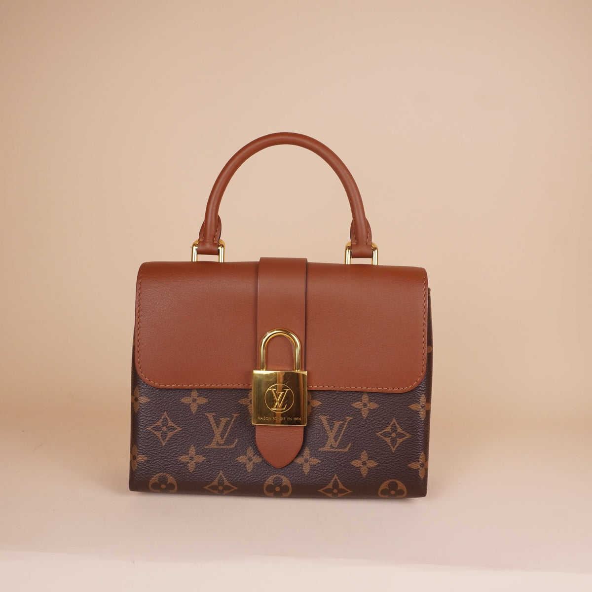 PRE-OWNED LV Locky BB Monogram Canvas Top Handle Bag