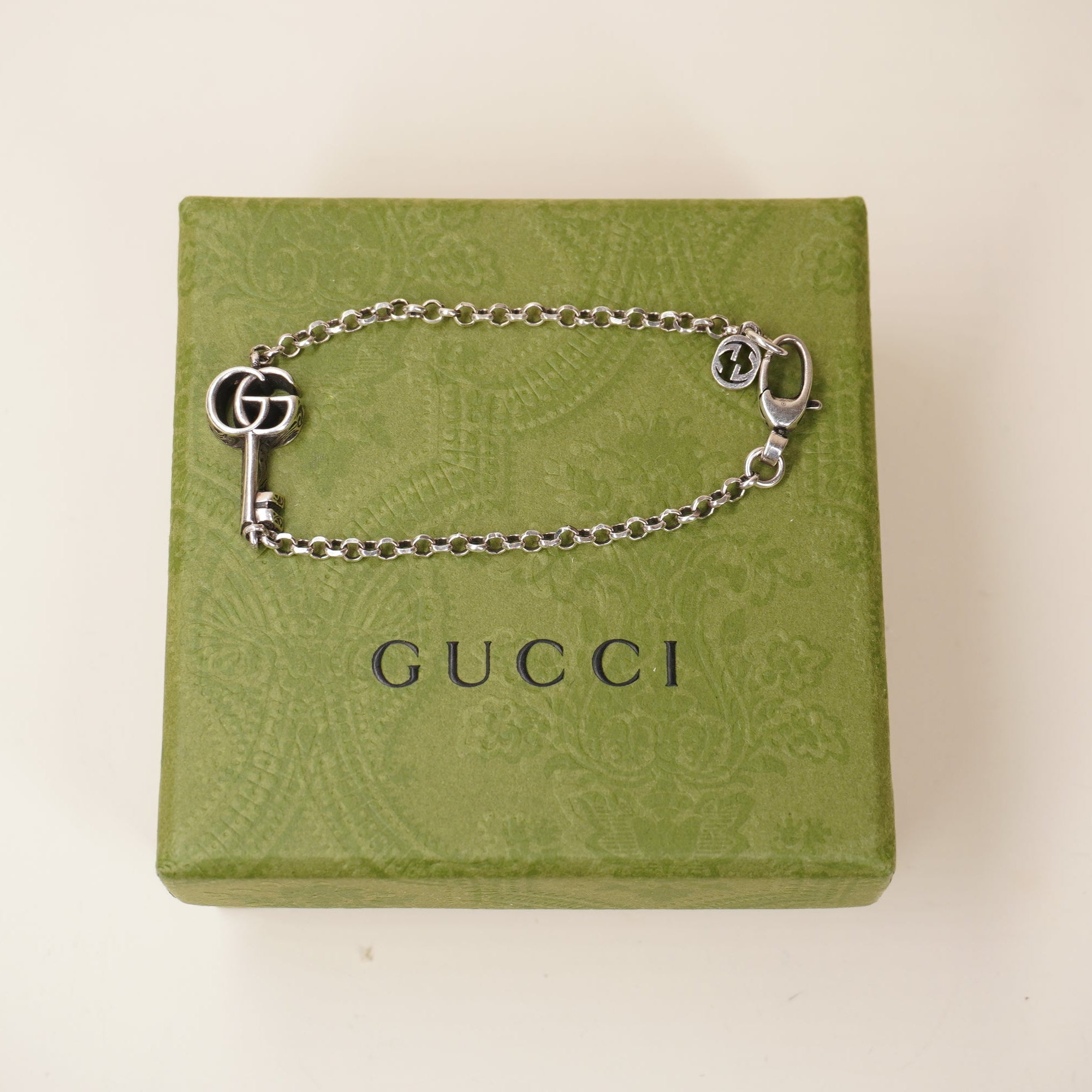 PRE-OWNED Double G Bracelet Silver