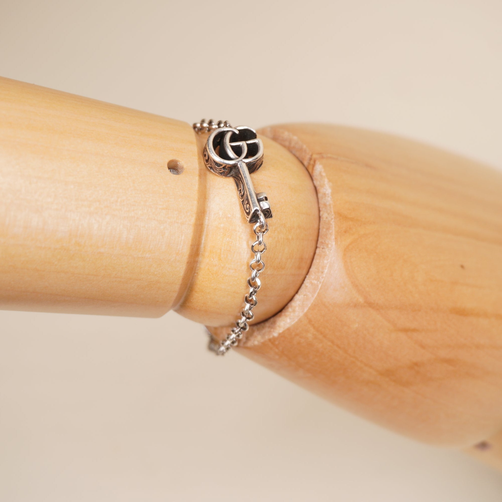 PRE-OWNED Double G Bracelet Silver