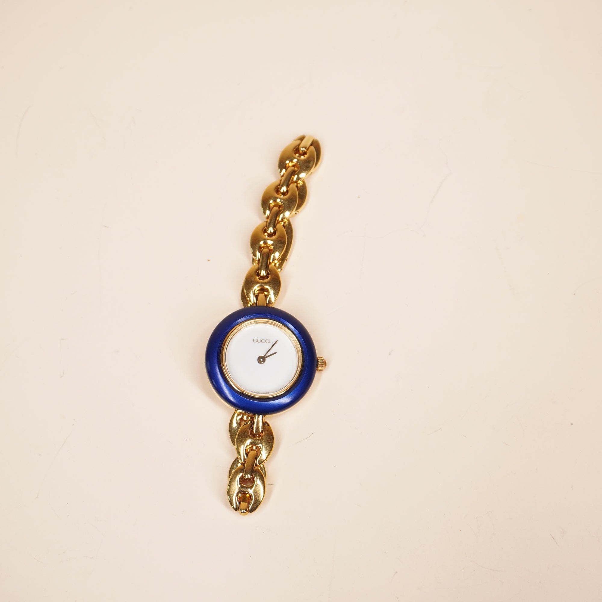 PRE-OWNED GG Vintage Change Bezel Watch Gold Plated