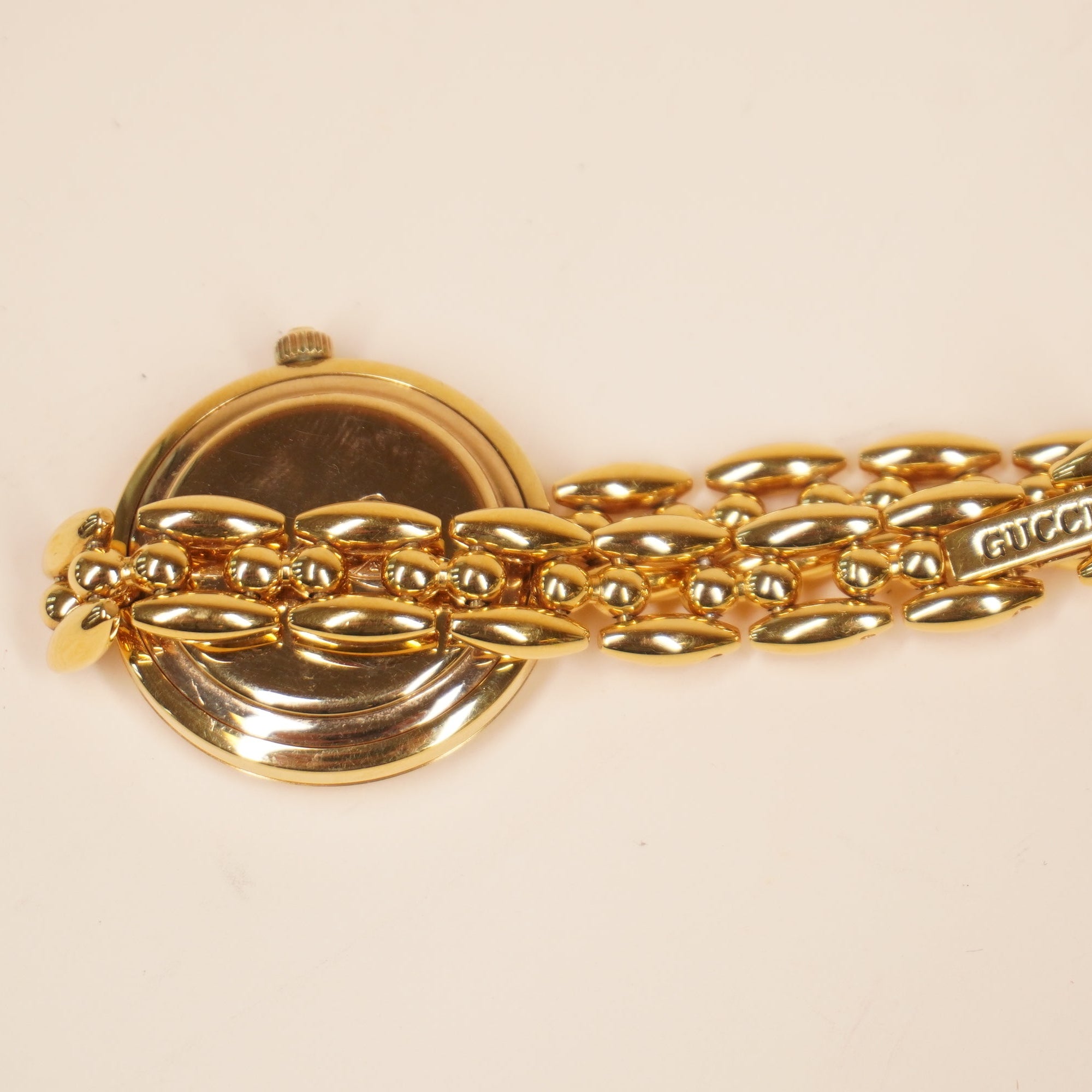 PRE-OWNED GG Vintage Change Bezel Watch Gold Plated