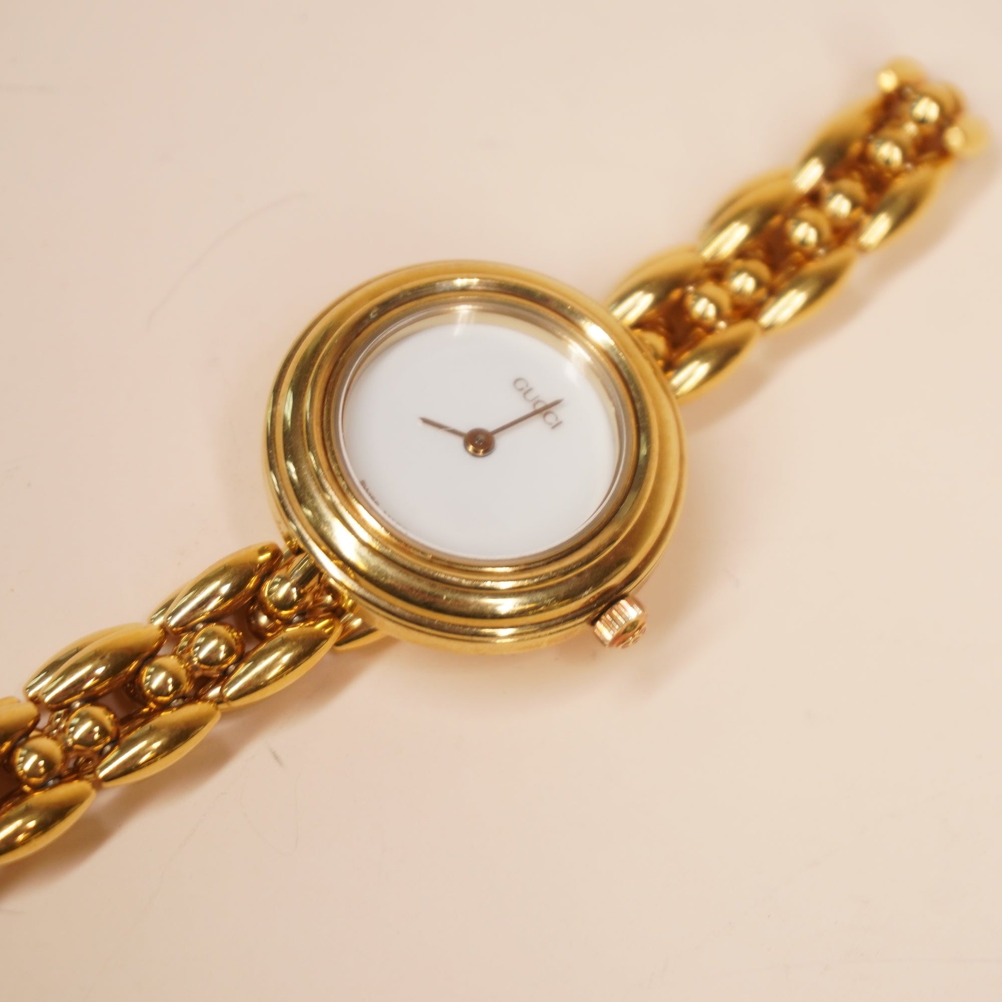 PRE-OWNED GG Vintage Change Bezel Watch Gold Plated