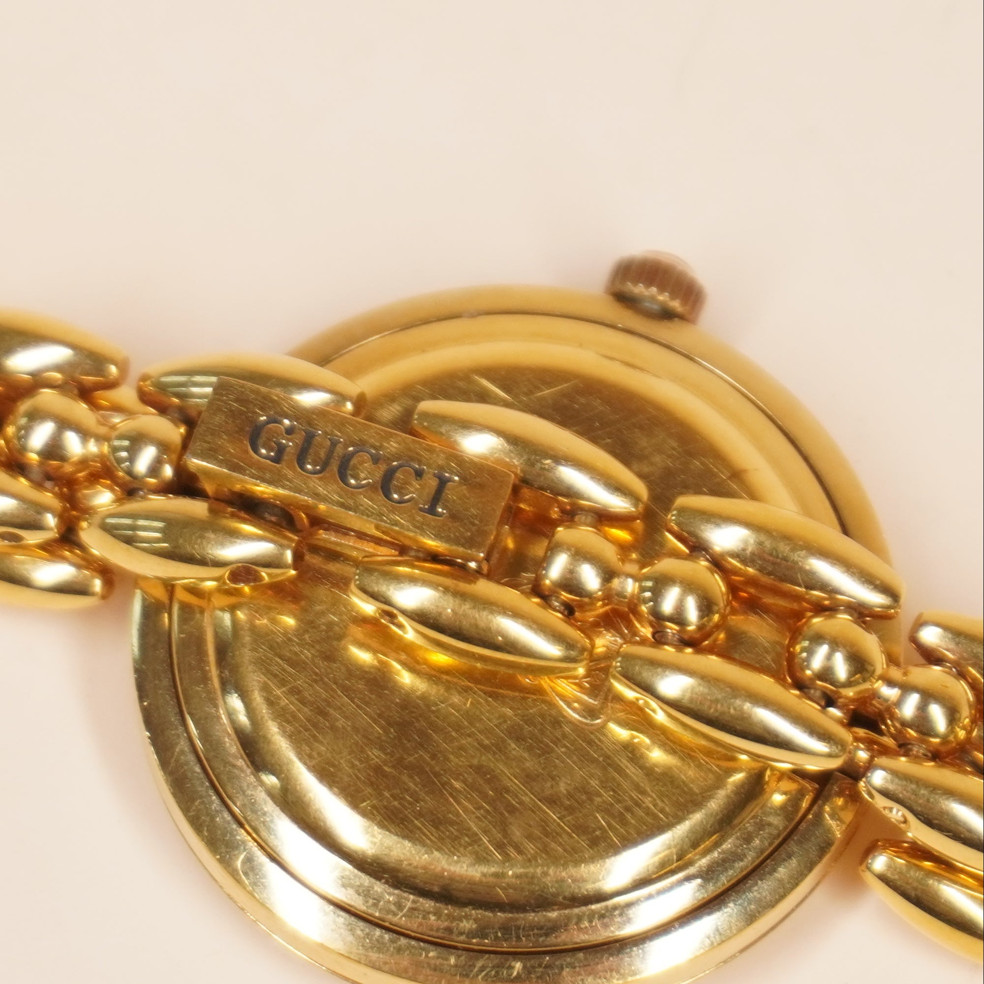 PRE-OWNED GG Vintage Change Bezel Watch Gold Plated