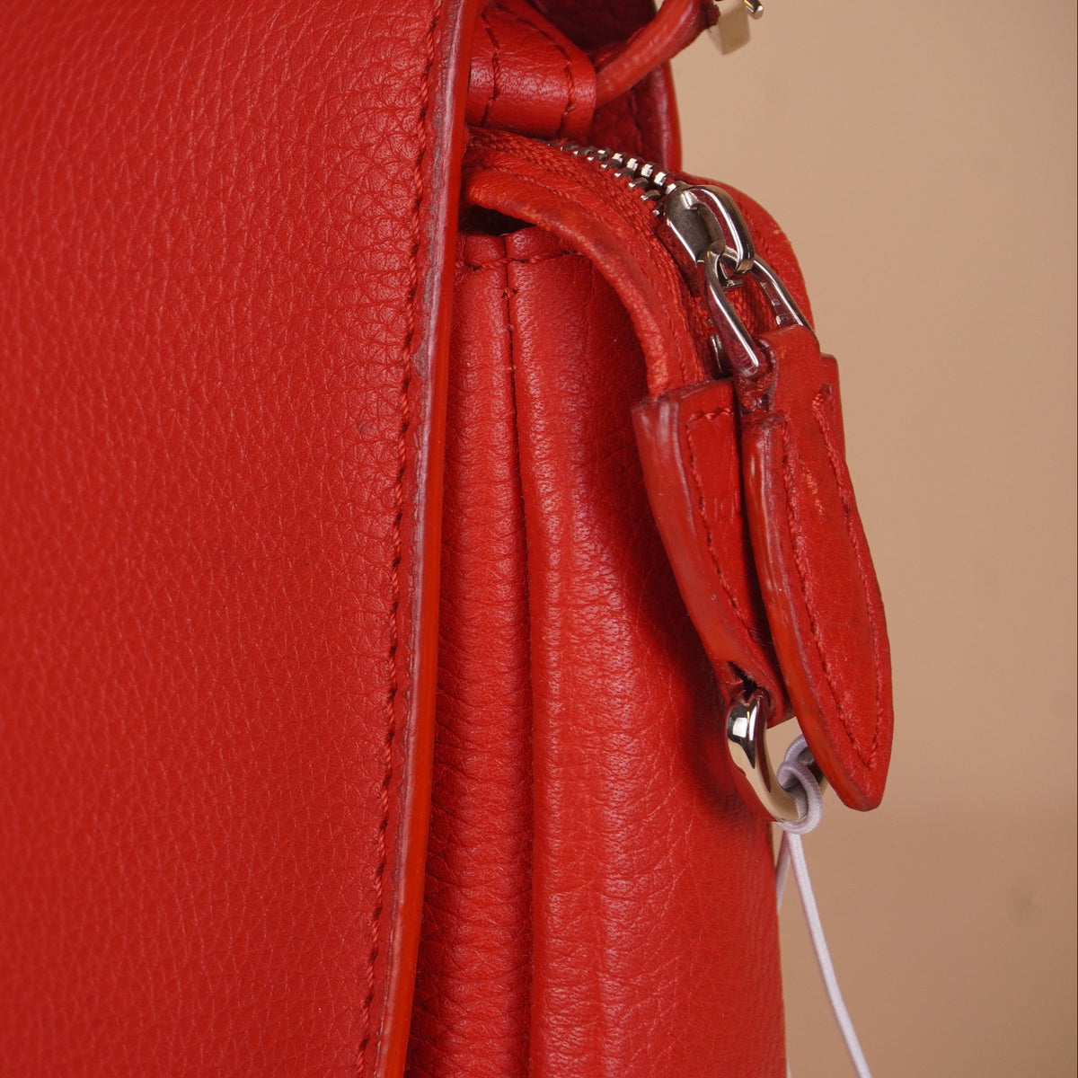 PRE-OWNED LV Red Leather Parnasea Esan Ciel Shoulder Bag