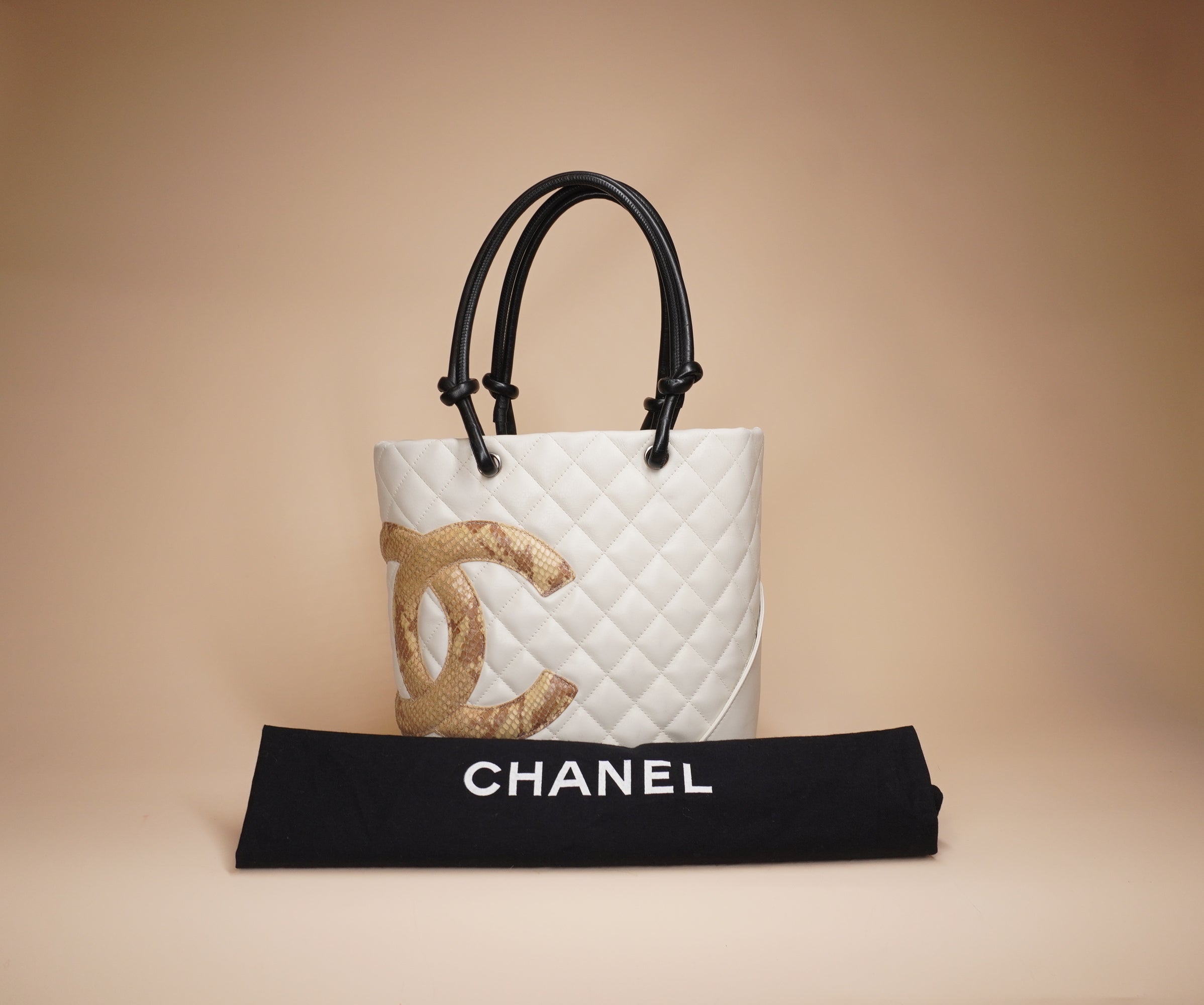 PRE-OWNED CC Cambon Ligne Small Tote Bag