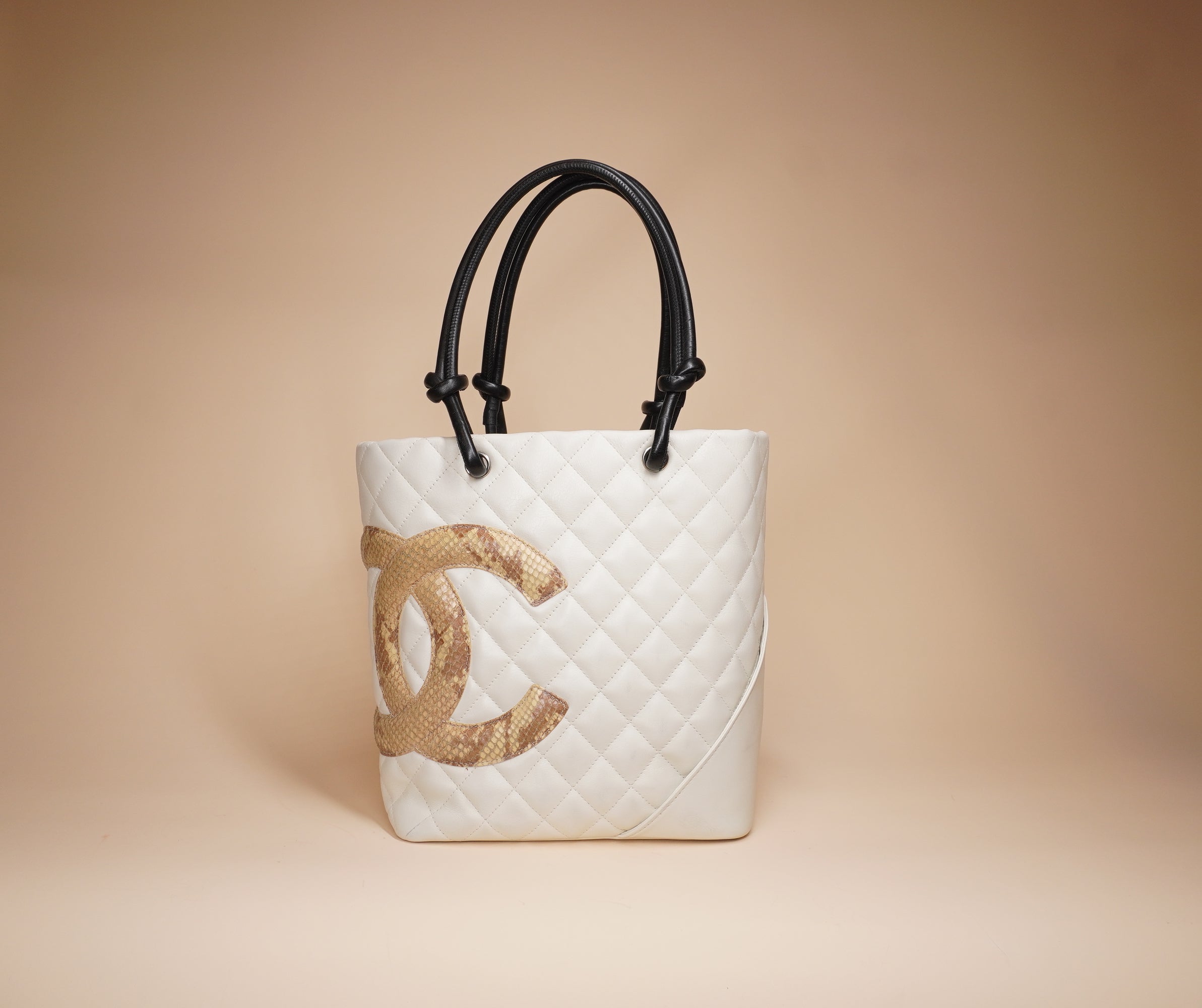PRE-OWNED CC Cambon Ligne Small Tote Bag
