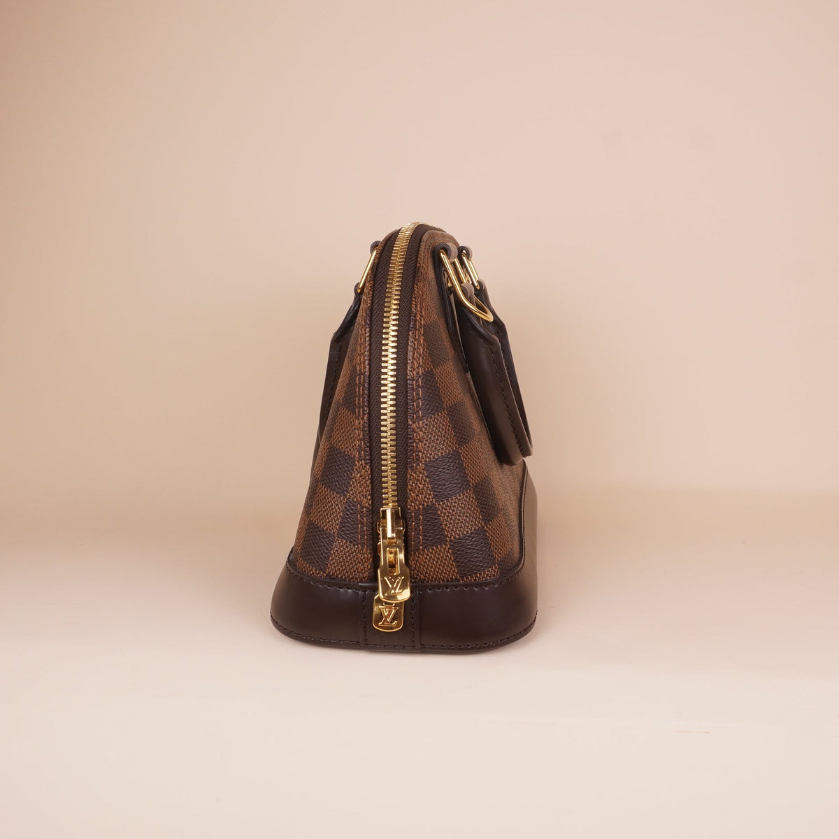 PRE-OWNED LV Alma BB Damier Ebene Canvas Bag