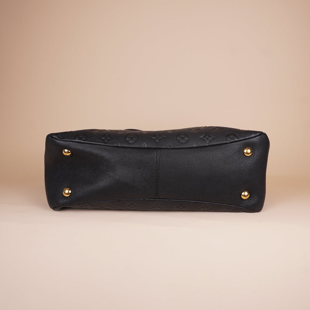 PRE-OWNED LV Black Monogram Empreinte Ponthieu PM Shoulder Bag