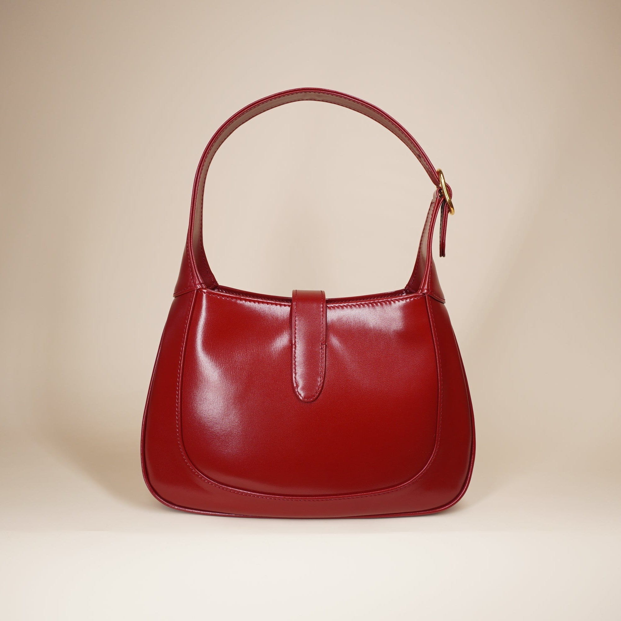 PRE-OWNED Small Leather Jackie 1961 Hobo Red Shoulder Bag