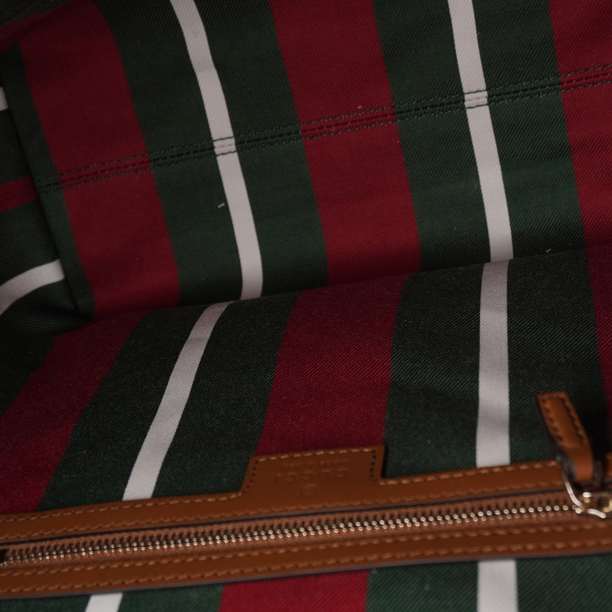 PRE-OWNED GG Emblem small shoulder bag in beige and brown GG fabric