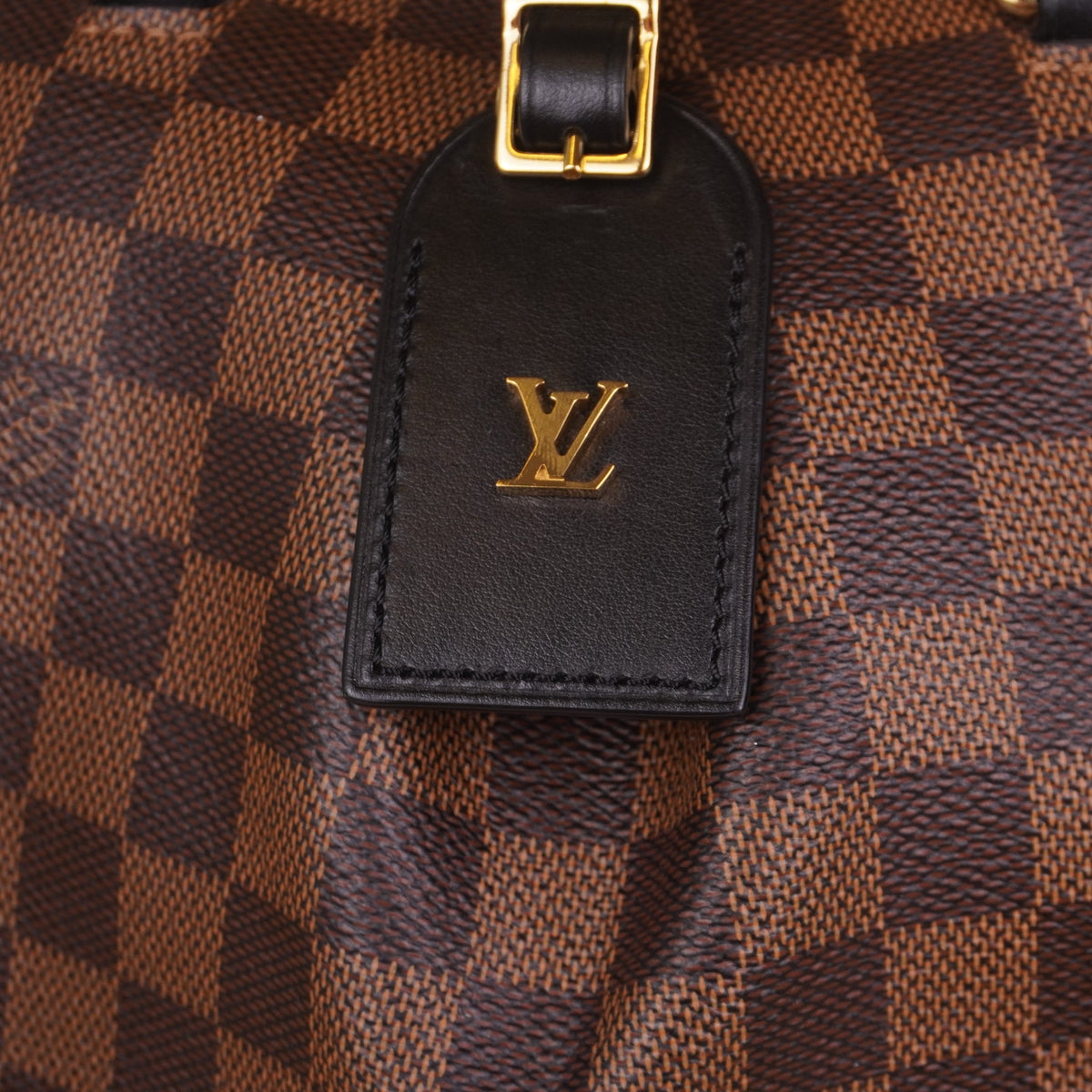 PRE-OWNED LV Damier Ebene Odeon Tote PM Shoulder Bag