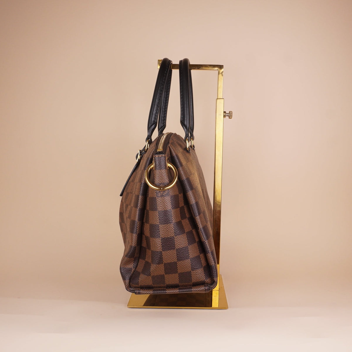 PRE-OWNED LV Damier Ebene Odeon Tote PM Shoulder Bag