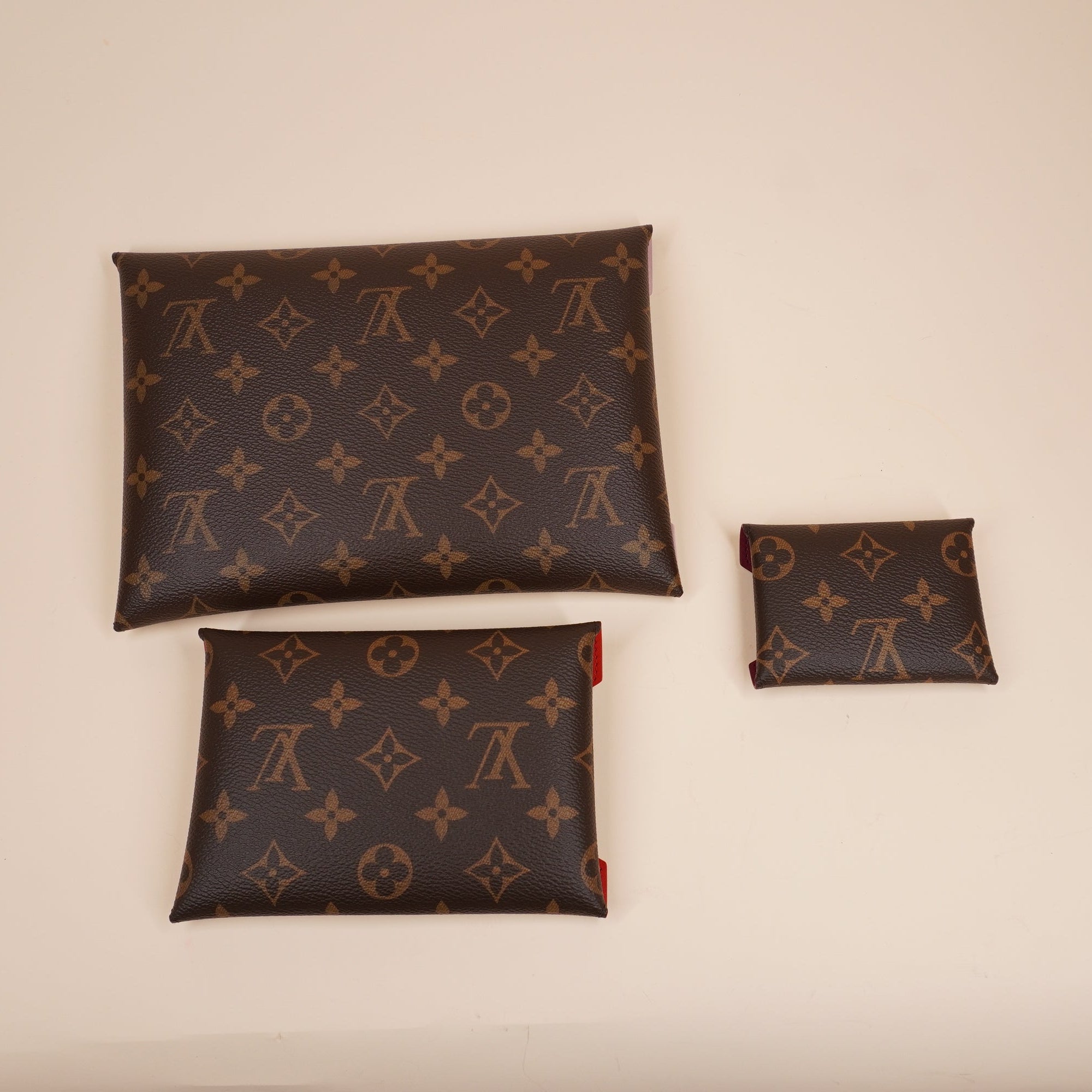 PRE-OWNED LV Monogram Kirigami Pochette Set