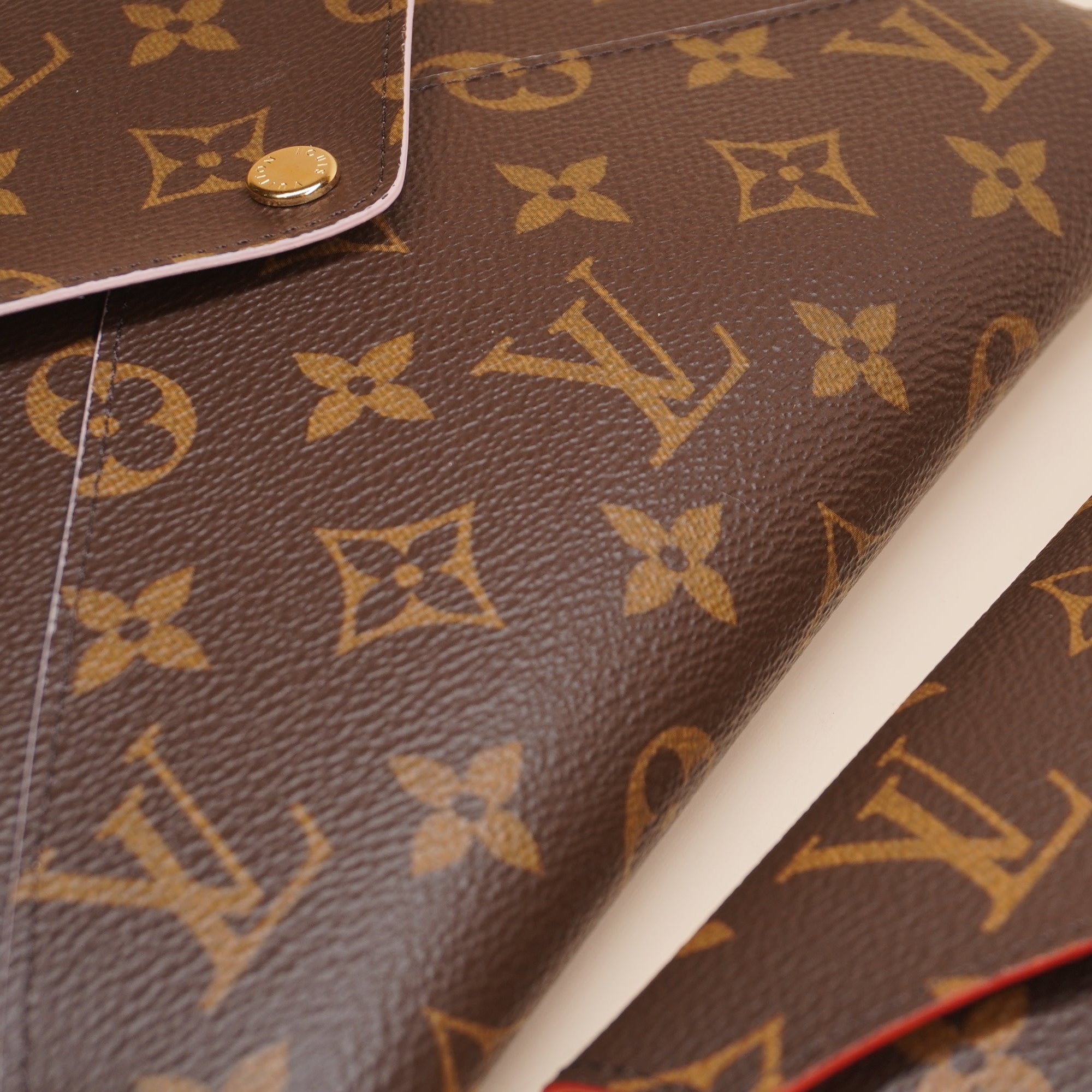 PRE-OWNED LV Monogram Kirigami Pochette Set