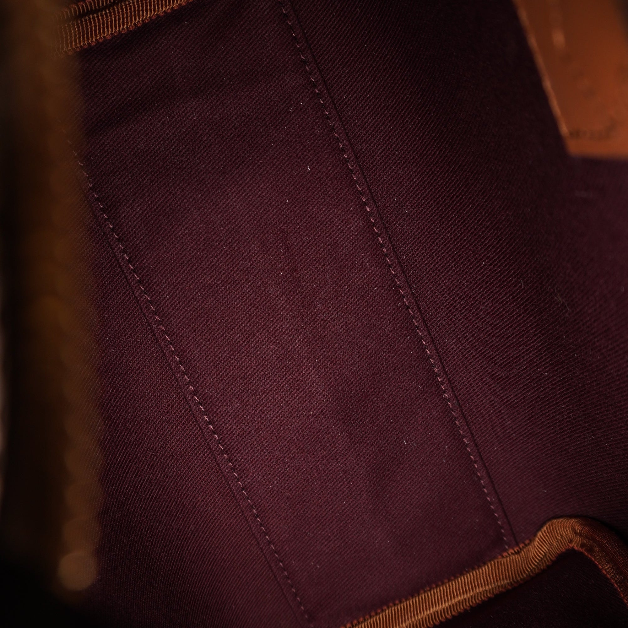 PRE-OWNED Mini Check Bowling Crossbody Bag