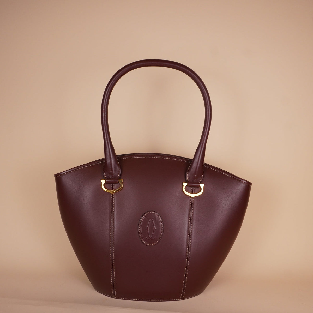 PRE-OWNED Must de Cartier Vintage Leather Bucket