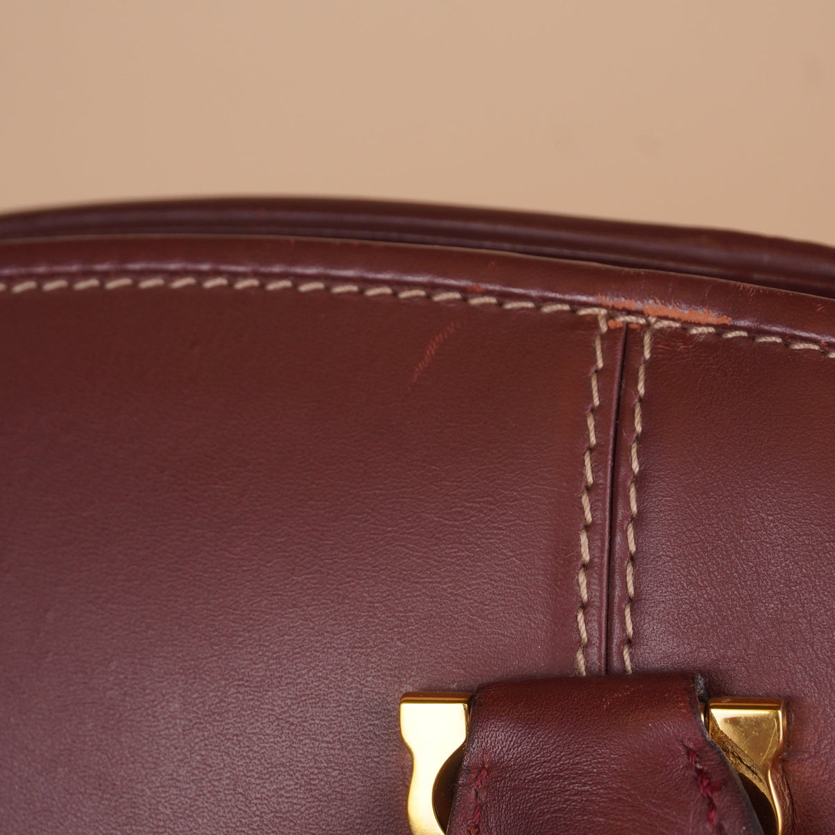 PRE-OWNED Must de Cartier Vintage Leather Bucket